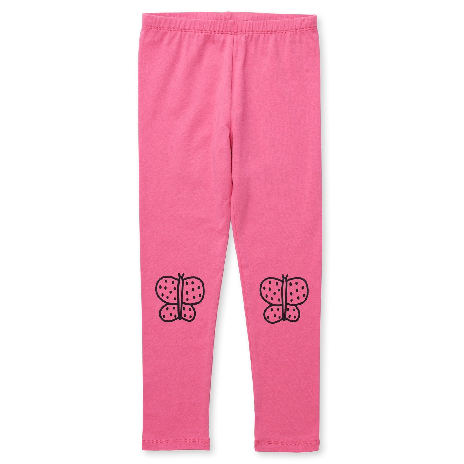 Spotty Butterfly Tights - Dark Rose