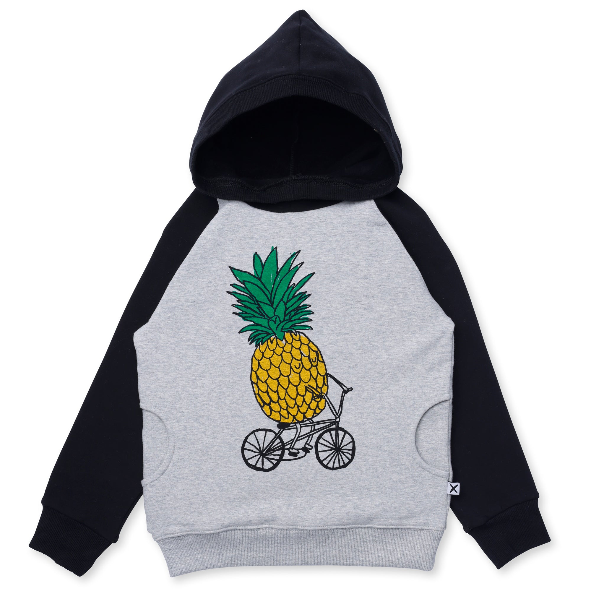 Biking Pineapple Furry Hood