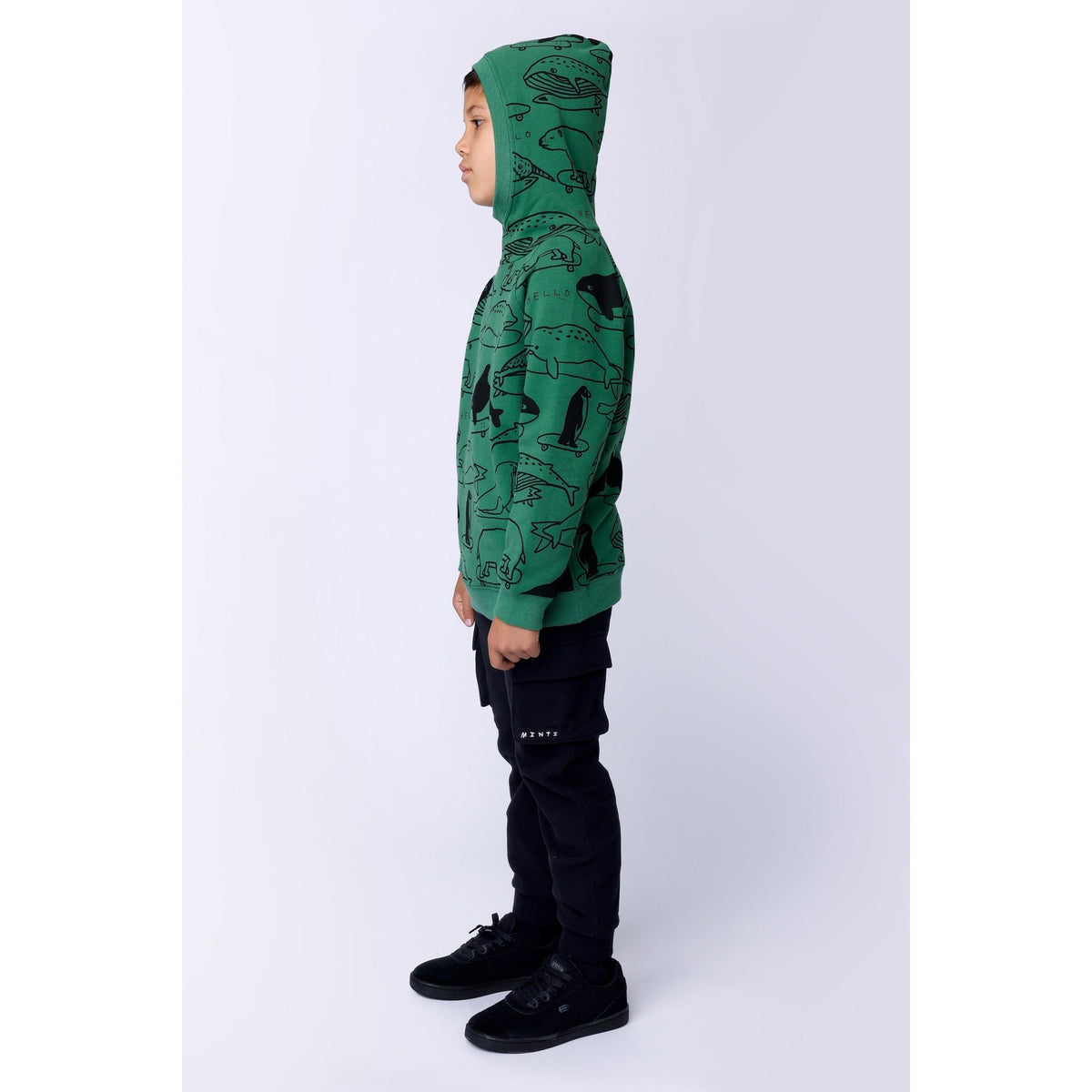 Surf Skate Animals Furry Hood