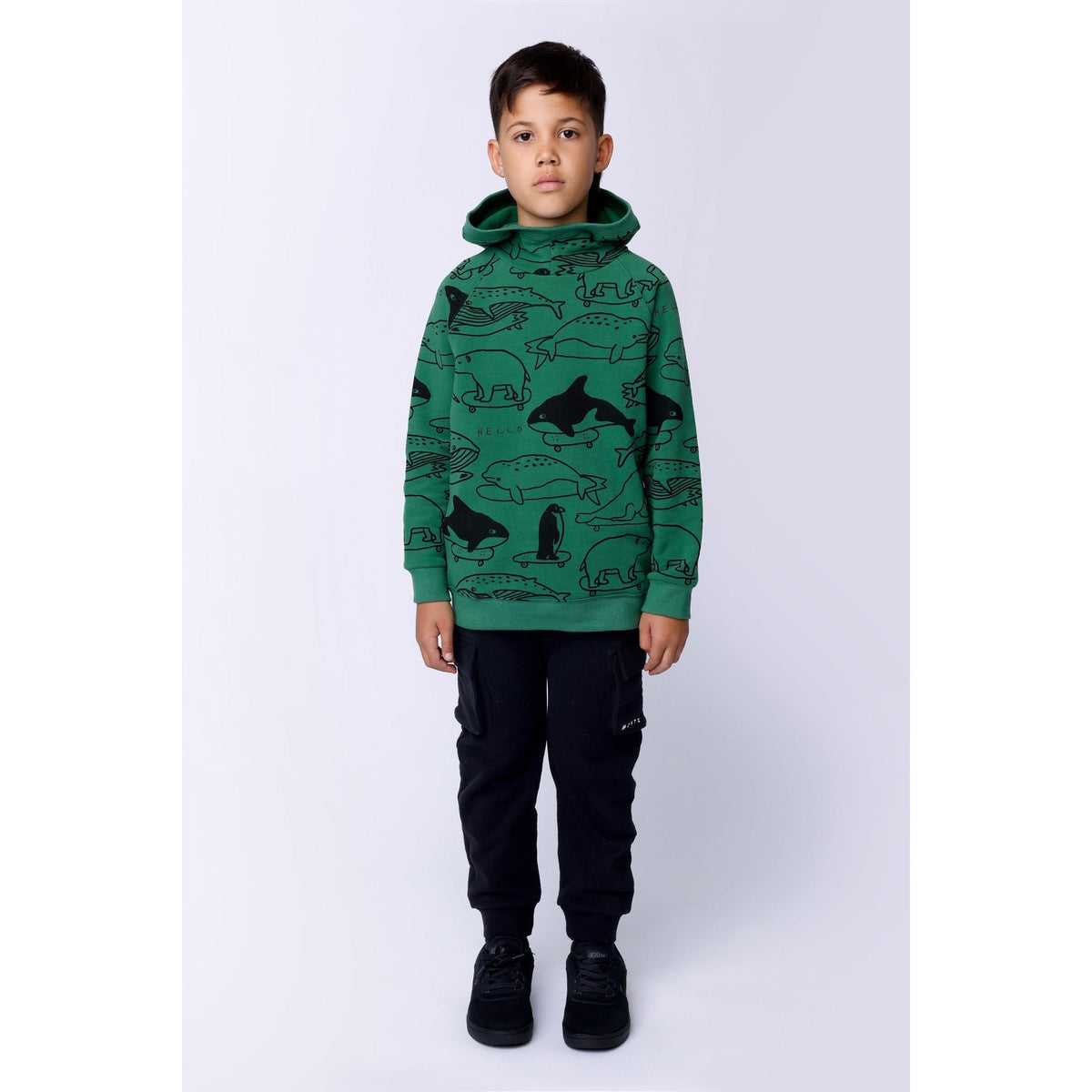 Surf Skate Animals Furry Hood