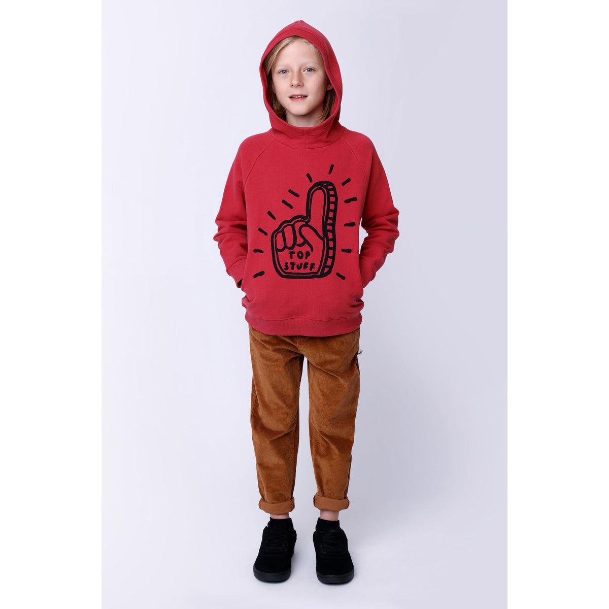 Top Stuff Furry Hood - Rusty Red