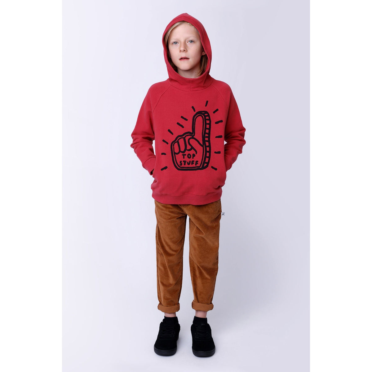 Top Stuff Furry Hood - Rusty Red