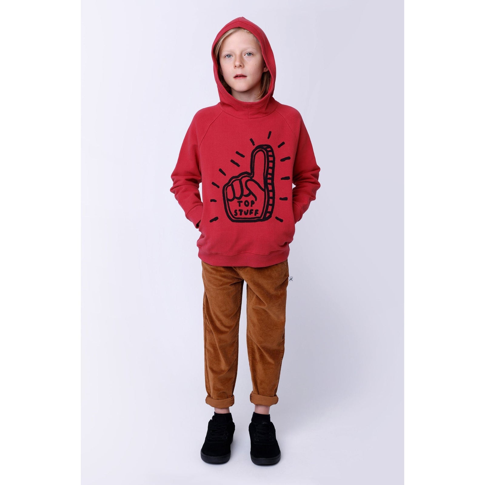 Top Stuff Furry Hood - Rusty Red