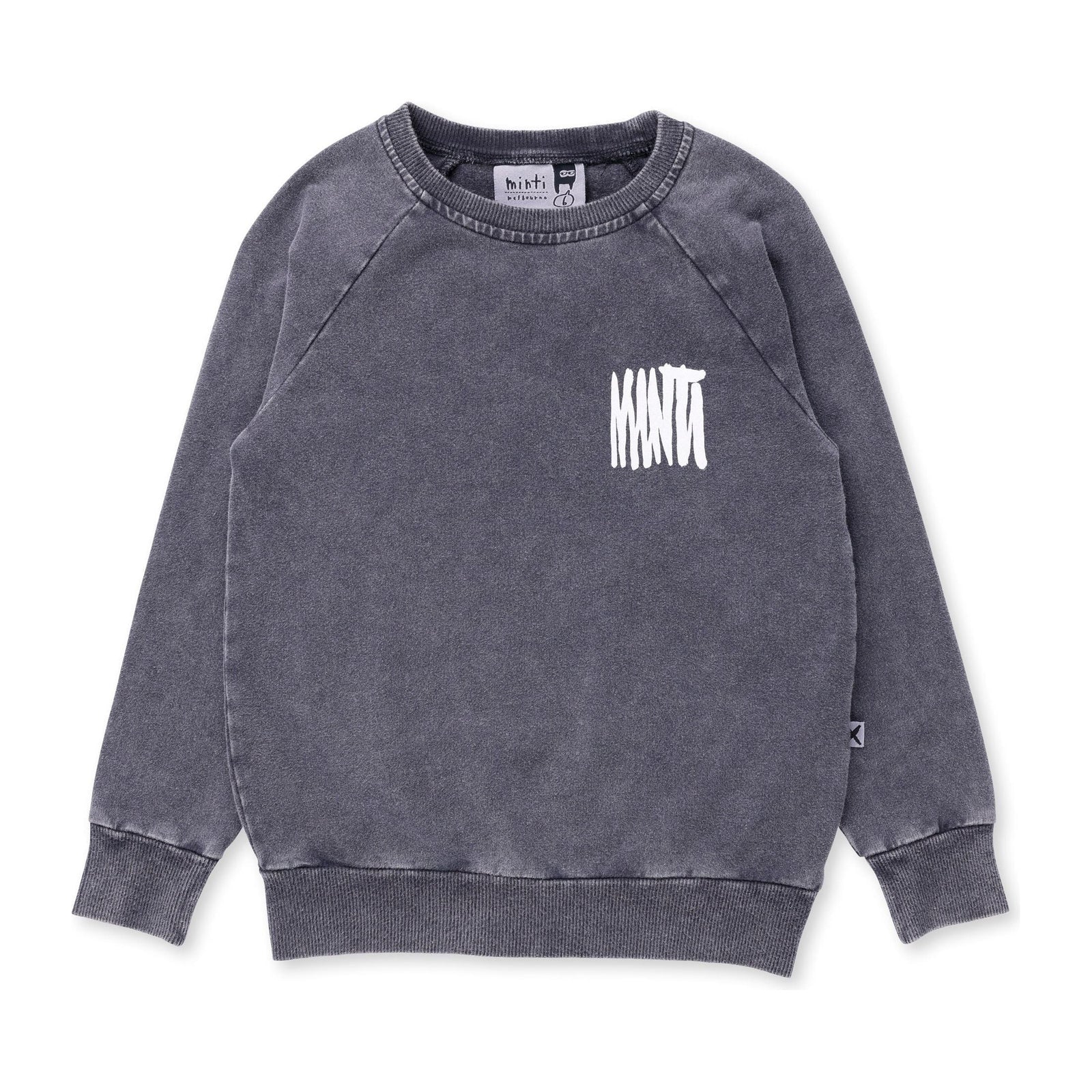 Logo Crew - Black Wash