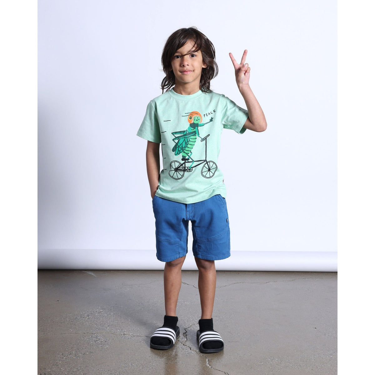 Soft Feel Chino Short- Cobalt