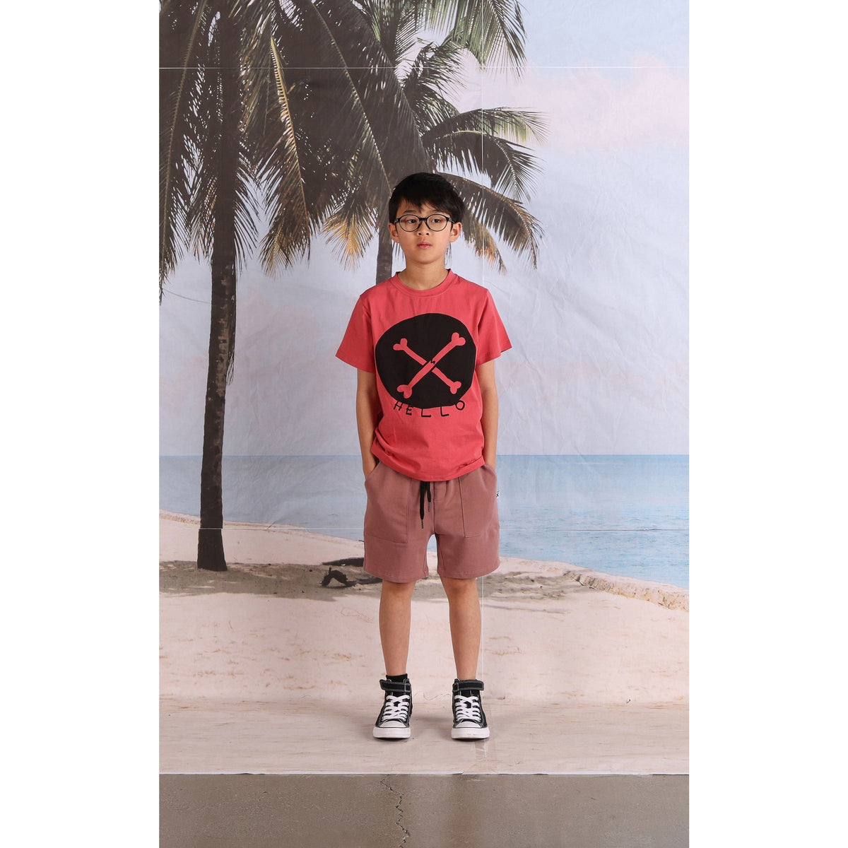 Cross Bones Tee- Melon