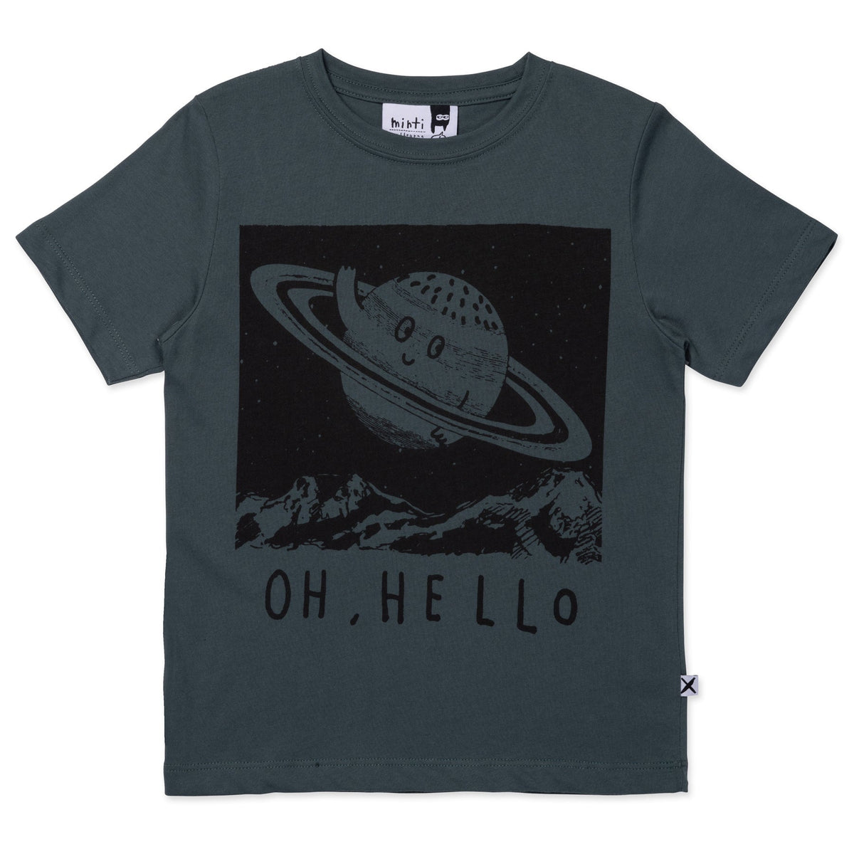 Friendly Saturn Tee- Forest