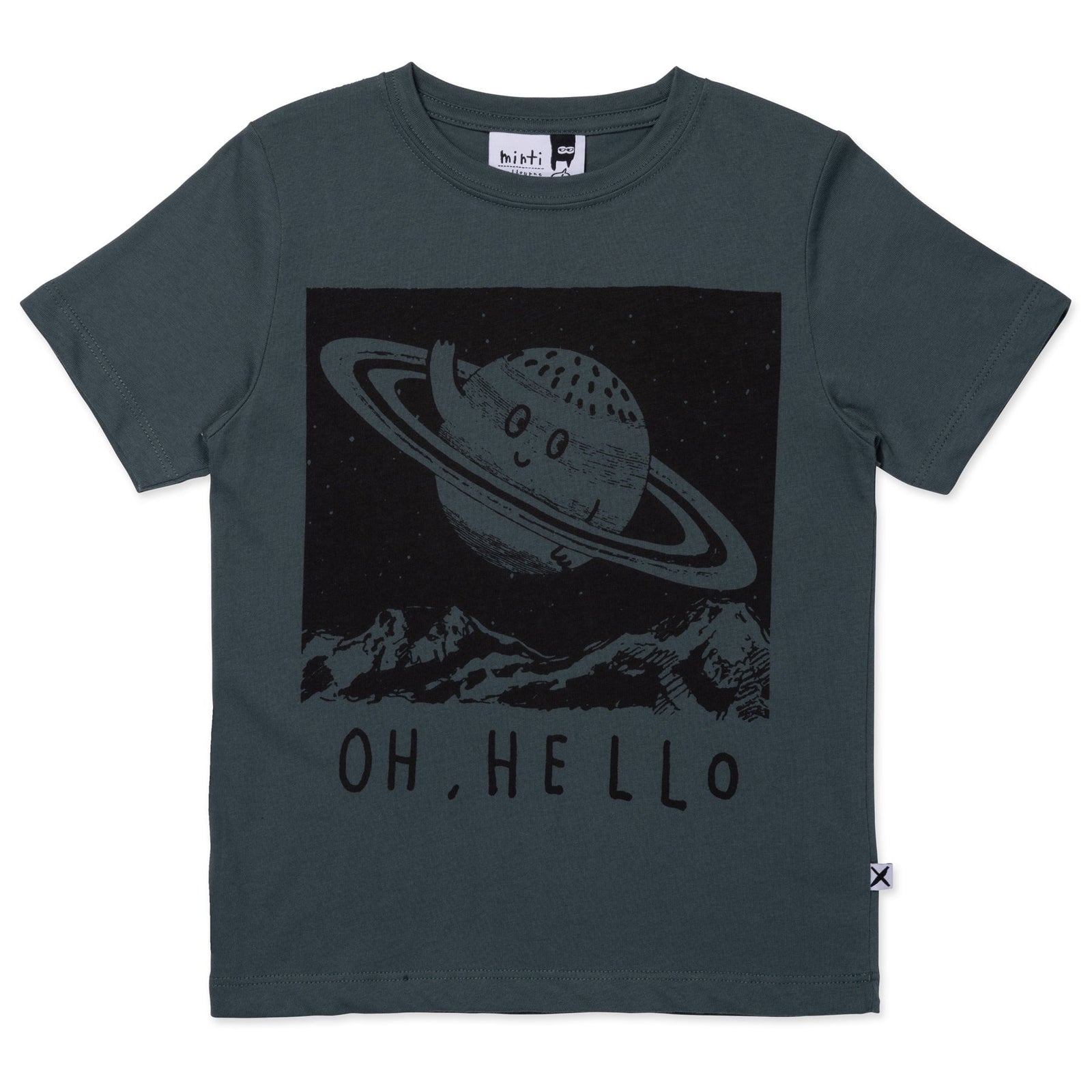 Friendly Saturn Tee- Forest