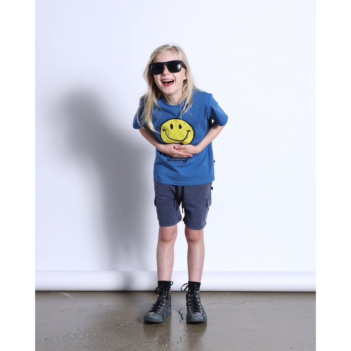 Happy Skater Tee- Blue