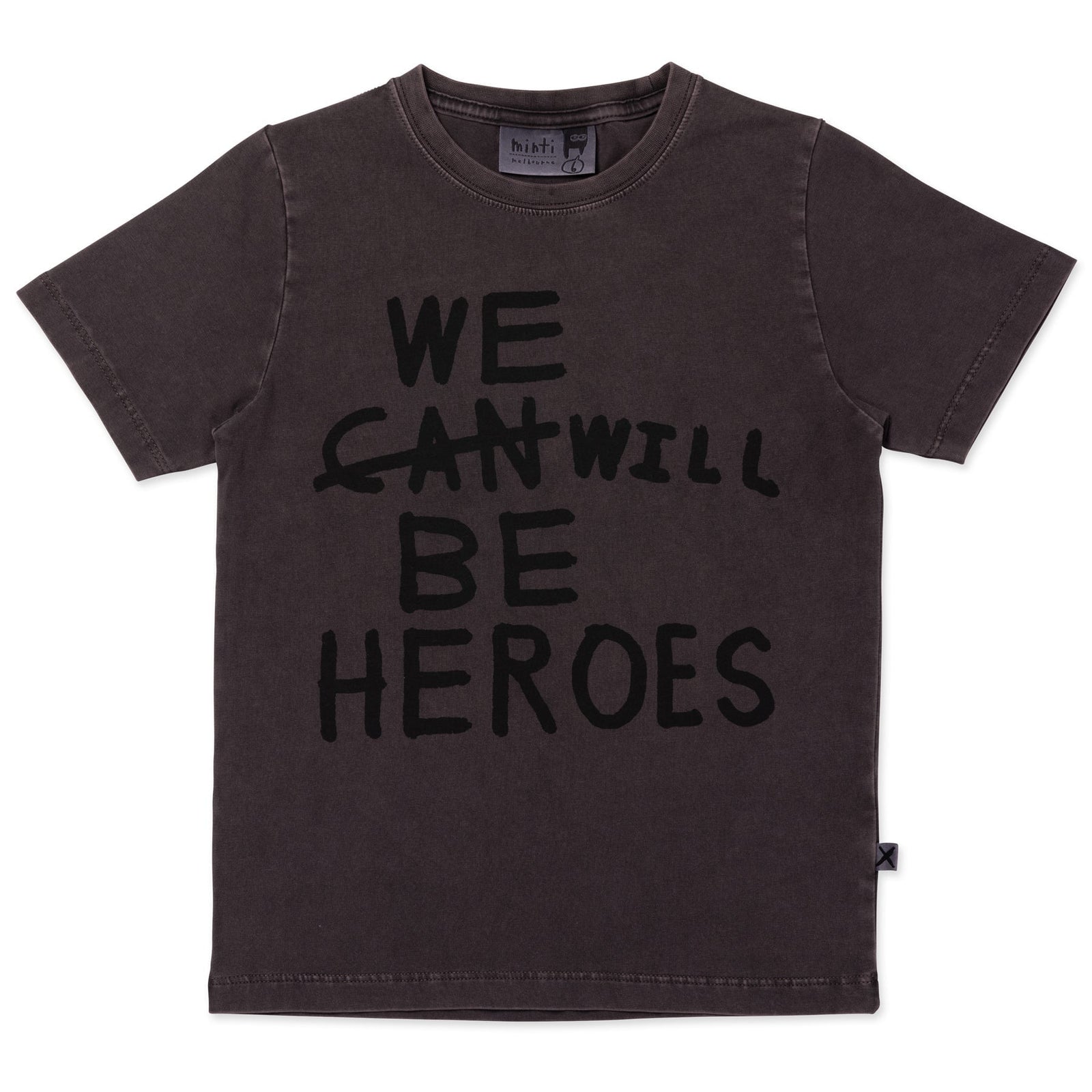 Heroes Tee- Black Wash