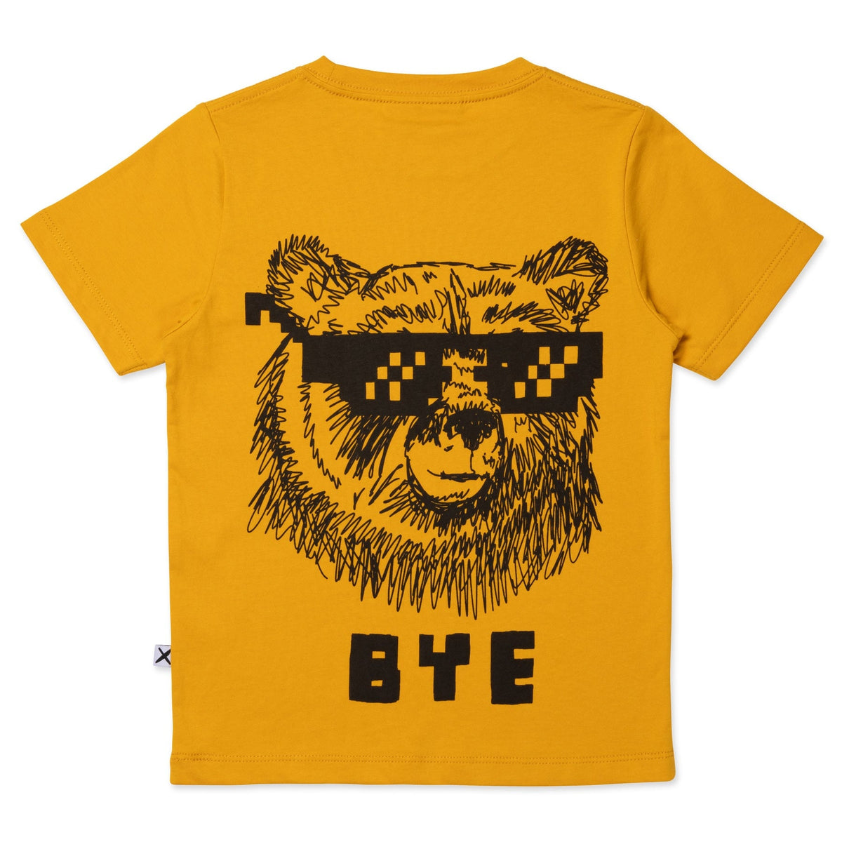 Hello Leopard Bye Bear Tee- Mustard