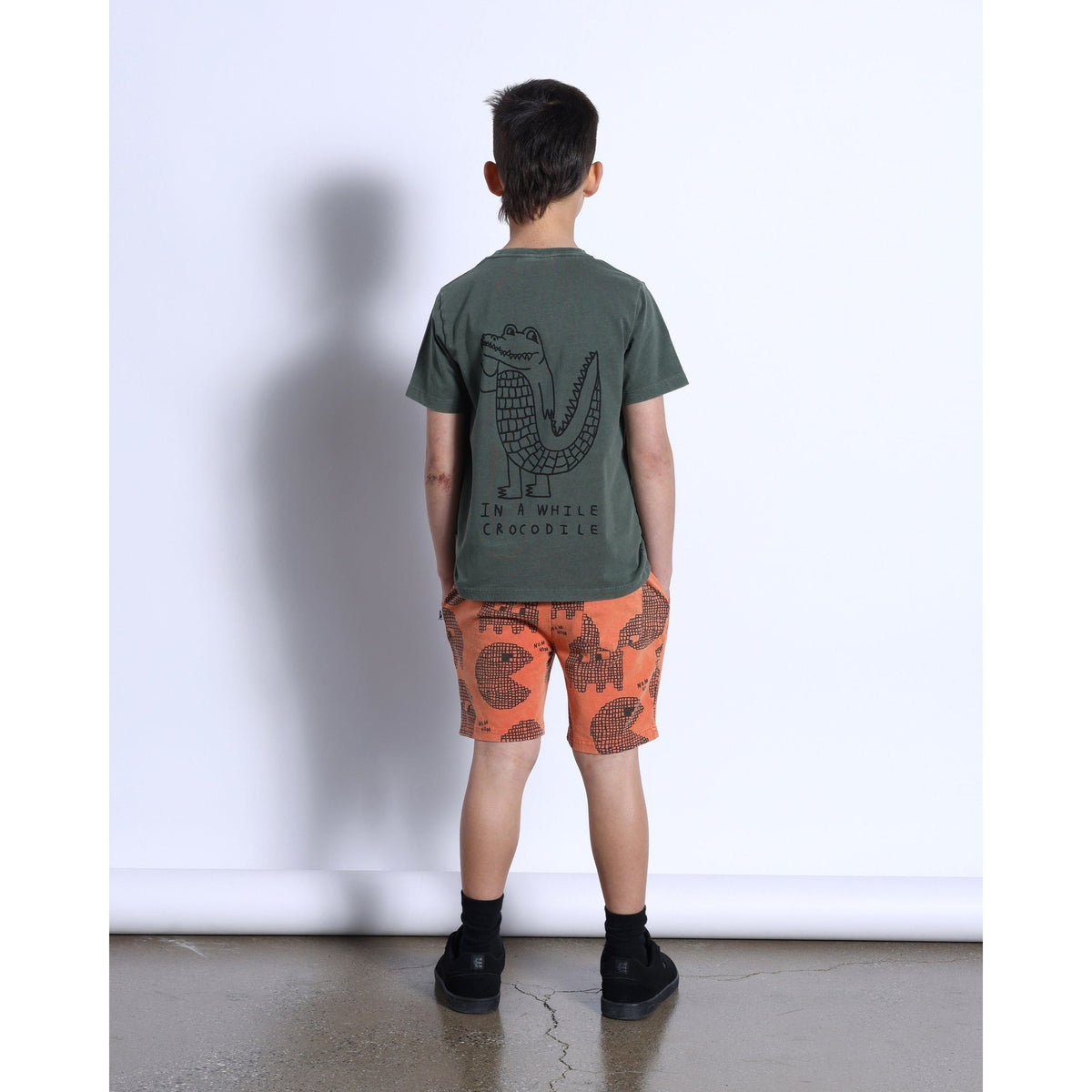 Later Alligator Tee- Olive Wash