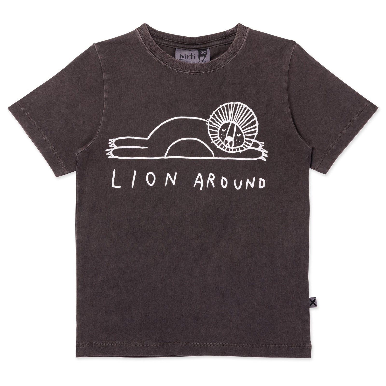 Lion Around Tee- Black Wash