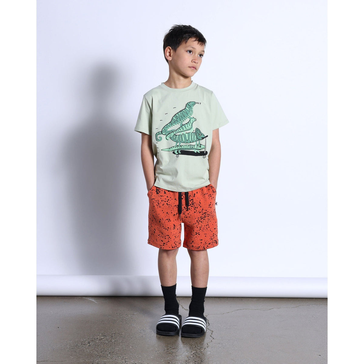 Lizard Stack Tee- Mint