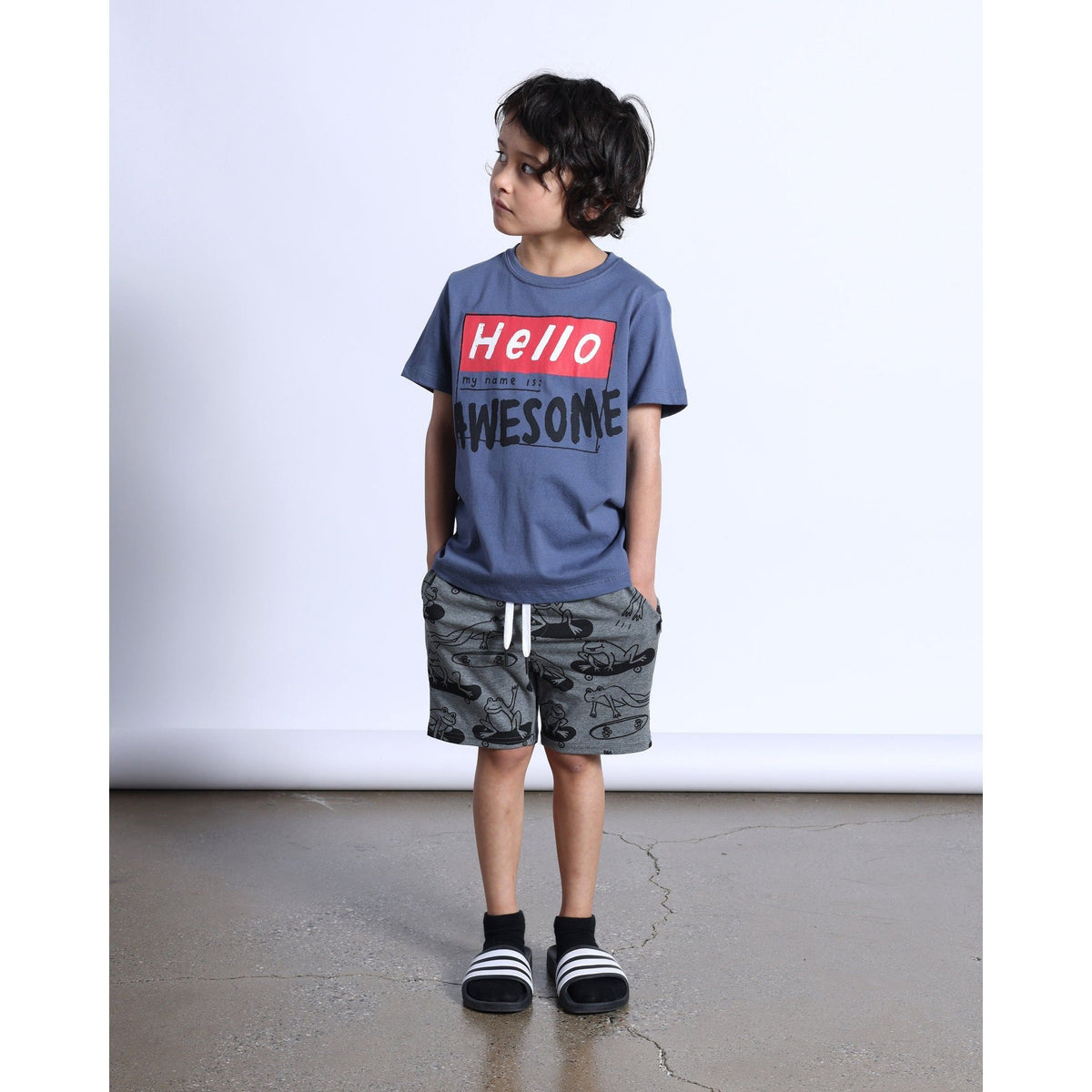 My Name Is Awesome Tee- Midnight