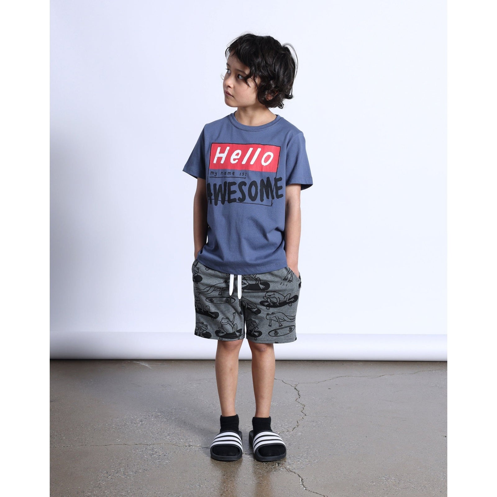 My Name Is Awesome Tee- Midnight