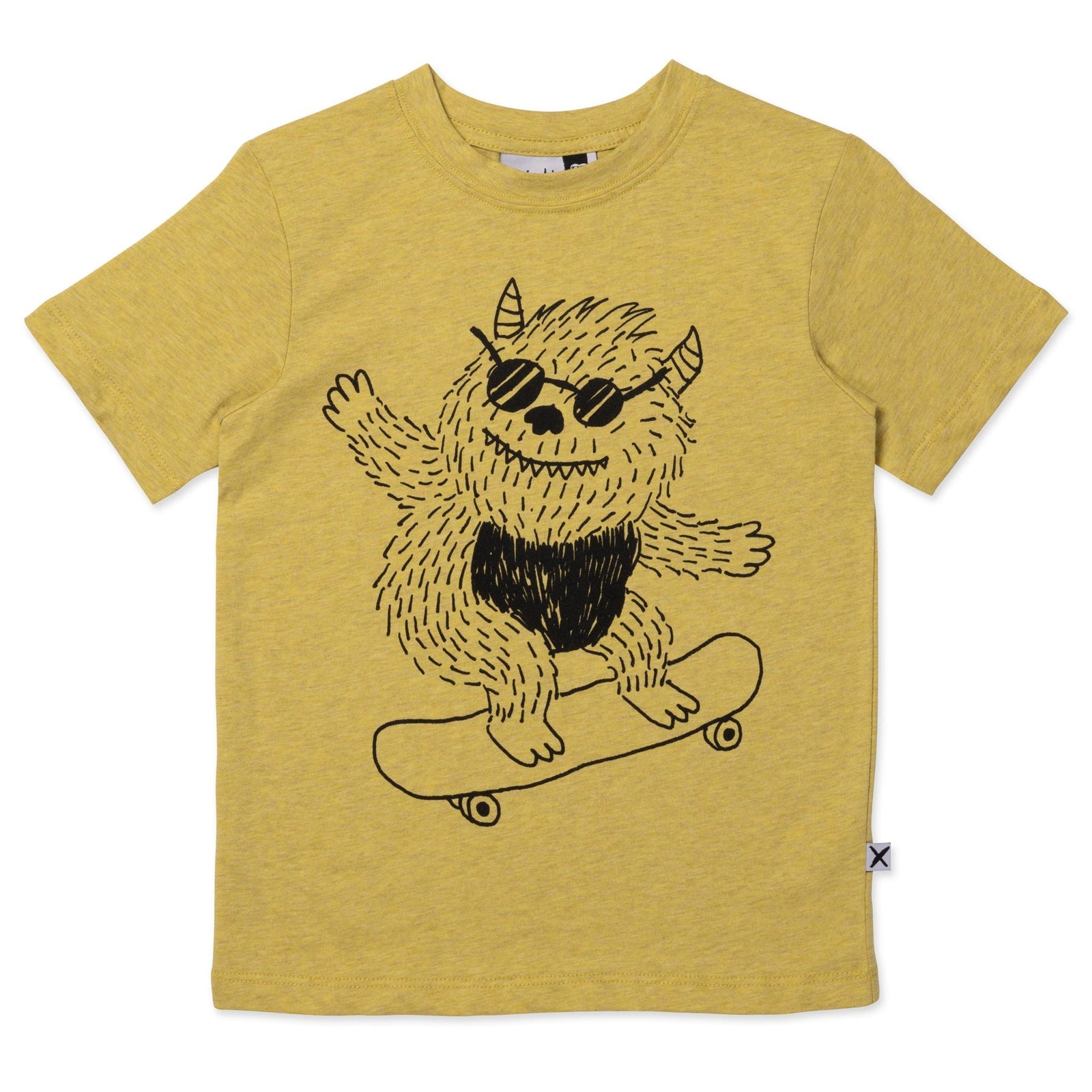 Monster Skater Tee- Yellow Marle