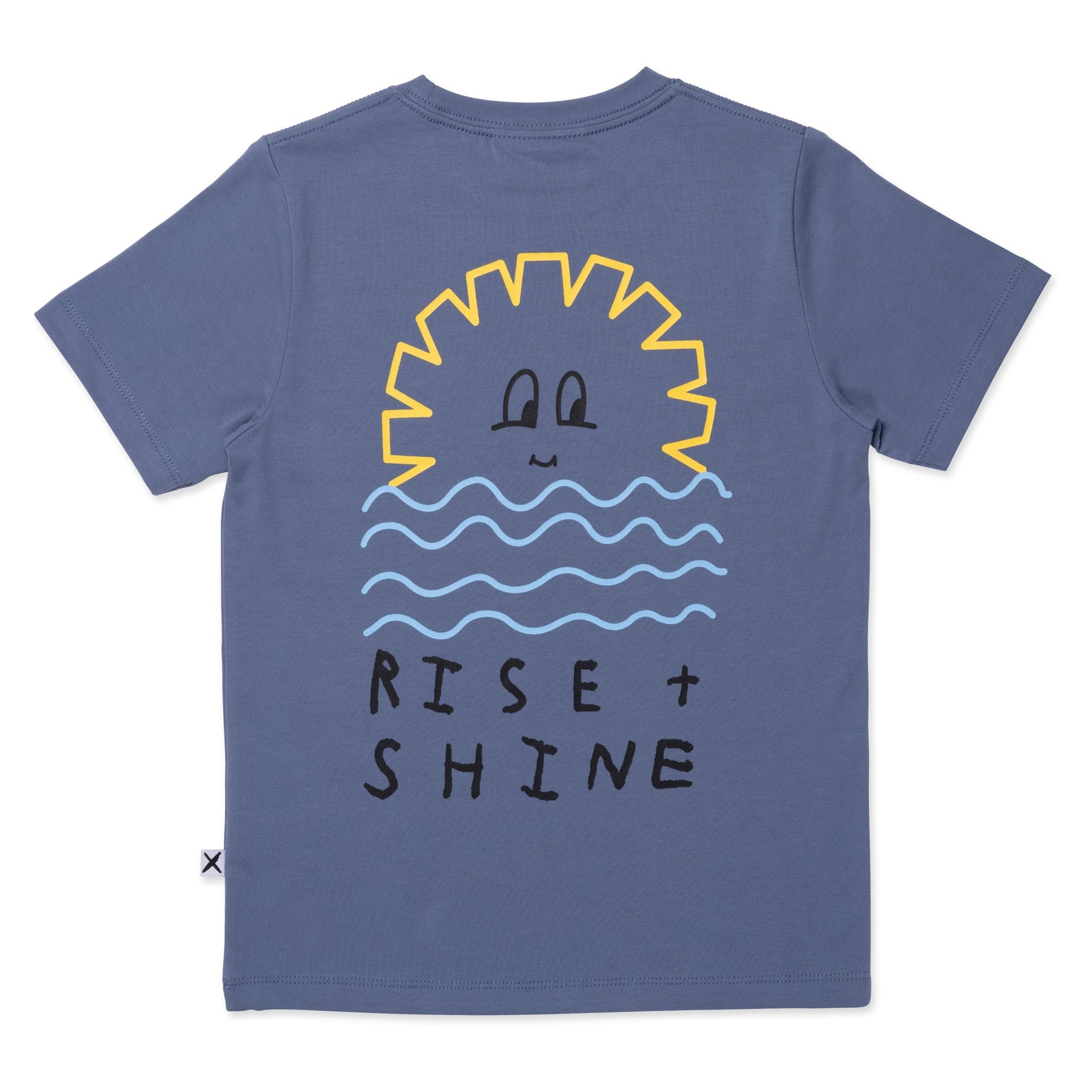 Rise And Shine Tee- Dull Blue