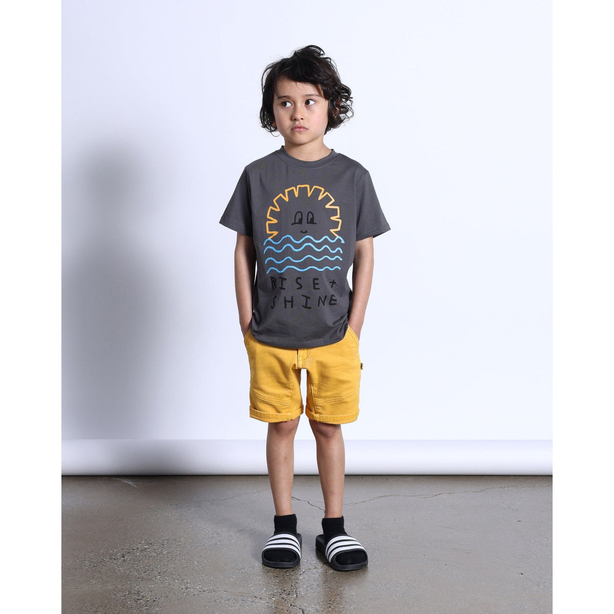 Rise And Shine Tee- Dark Grey