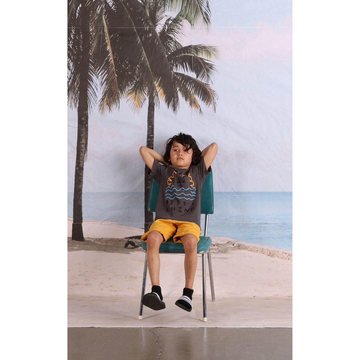 Rise And Shine Tee- Dark Grey