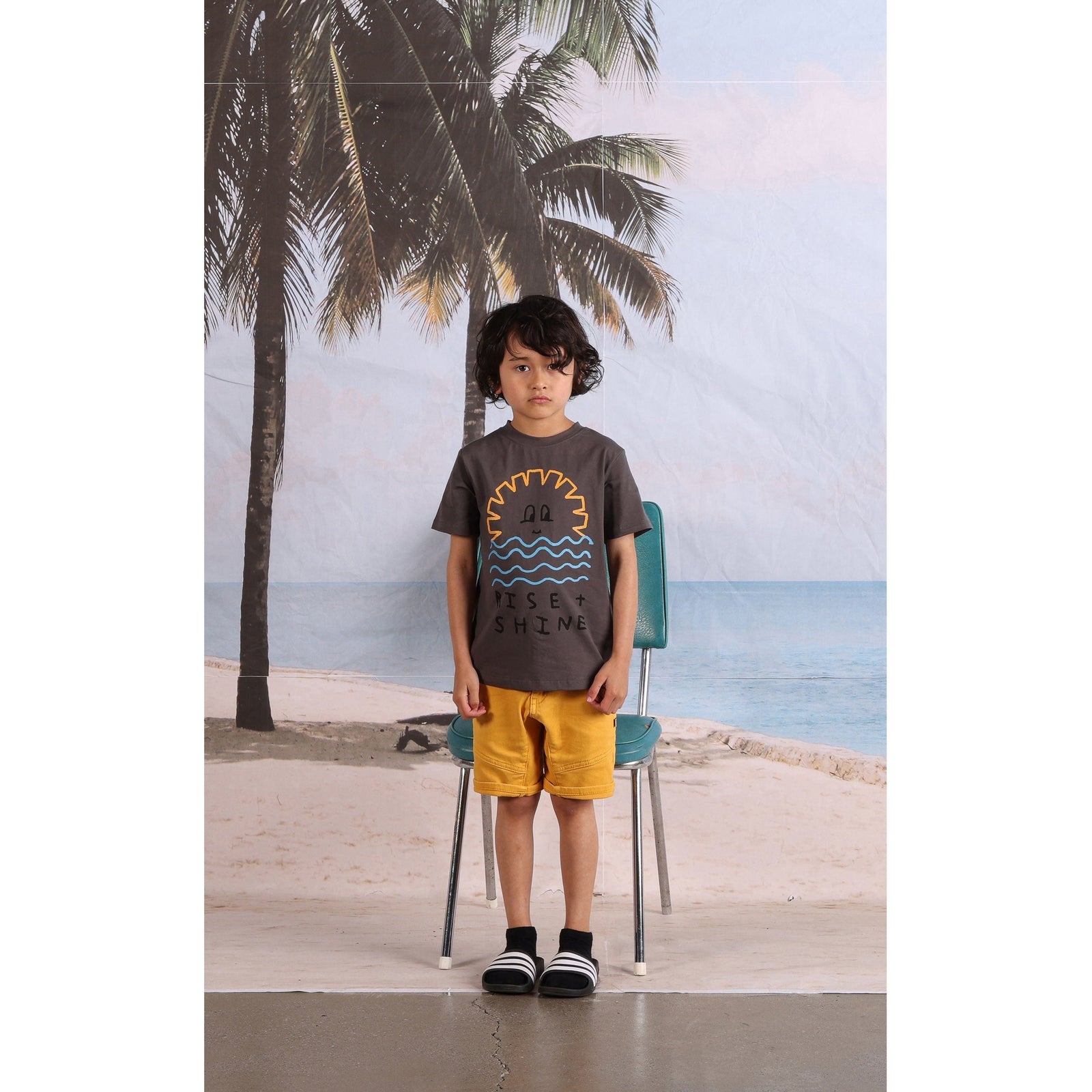 Rise And Shine Tee- Dark Grey