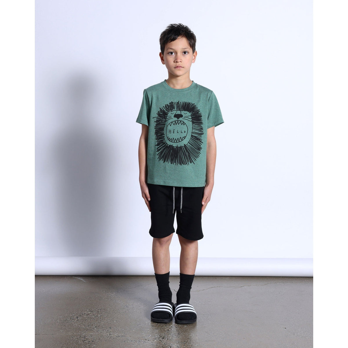 Roaring Lion Tee- Forest Marle