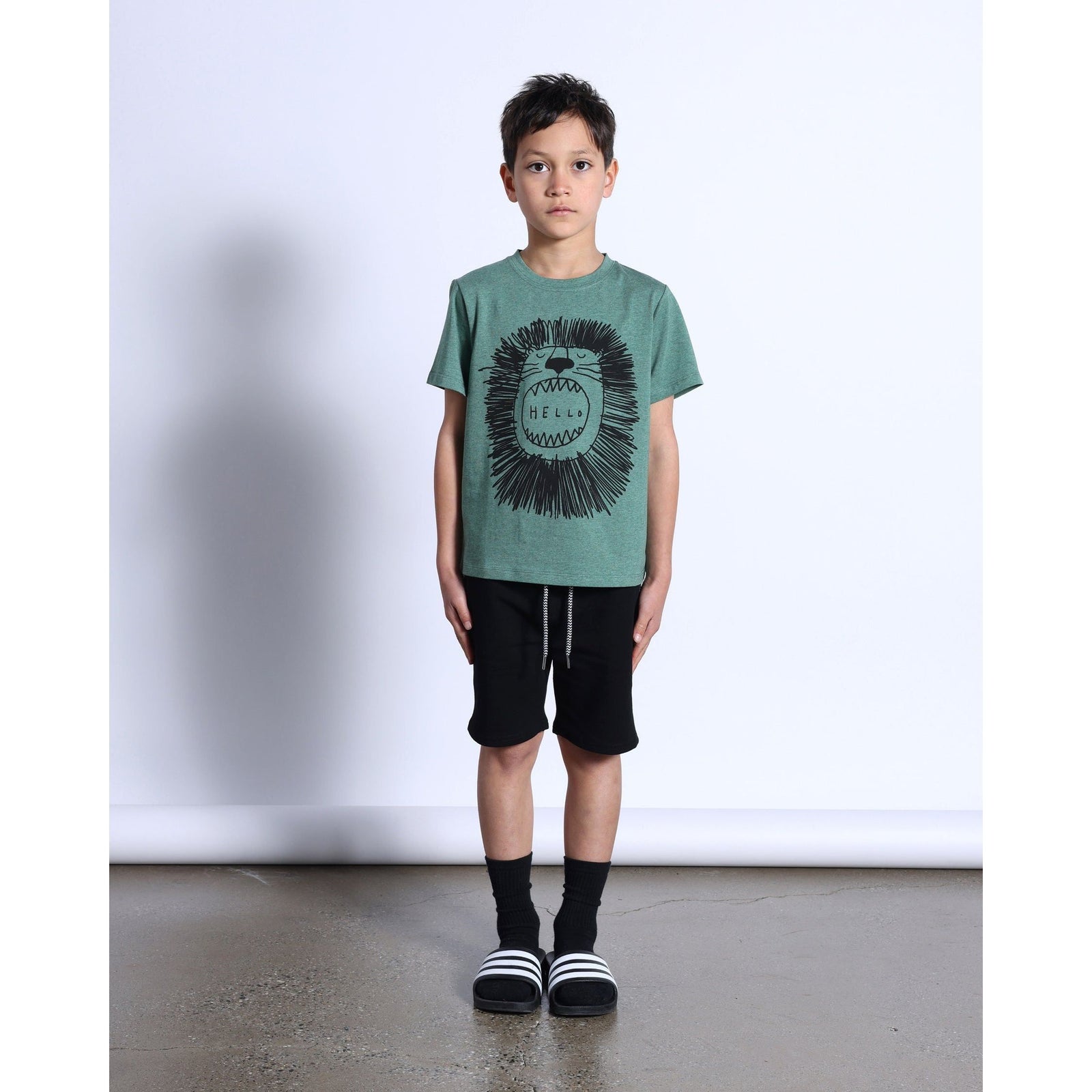Roaring Lion Tee- Forest Marle