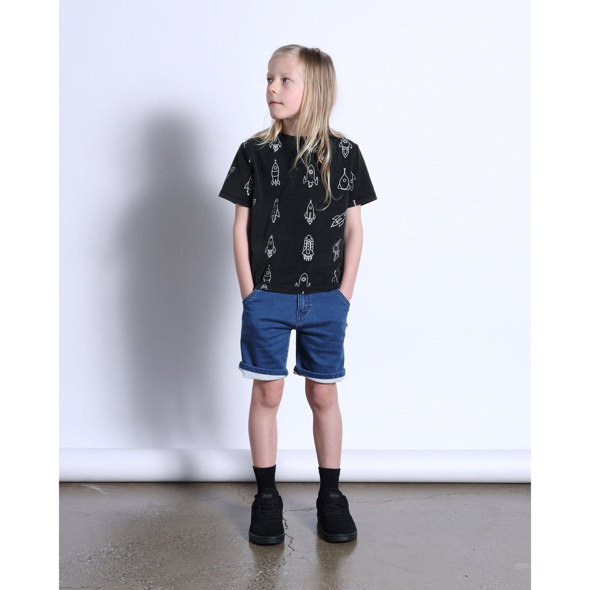 Rockets Tee- Black Wash