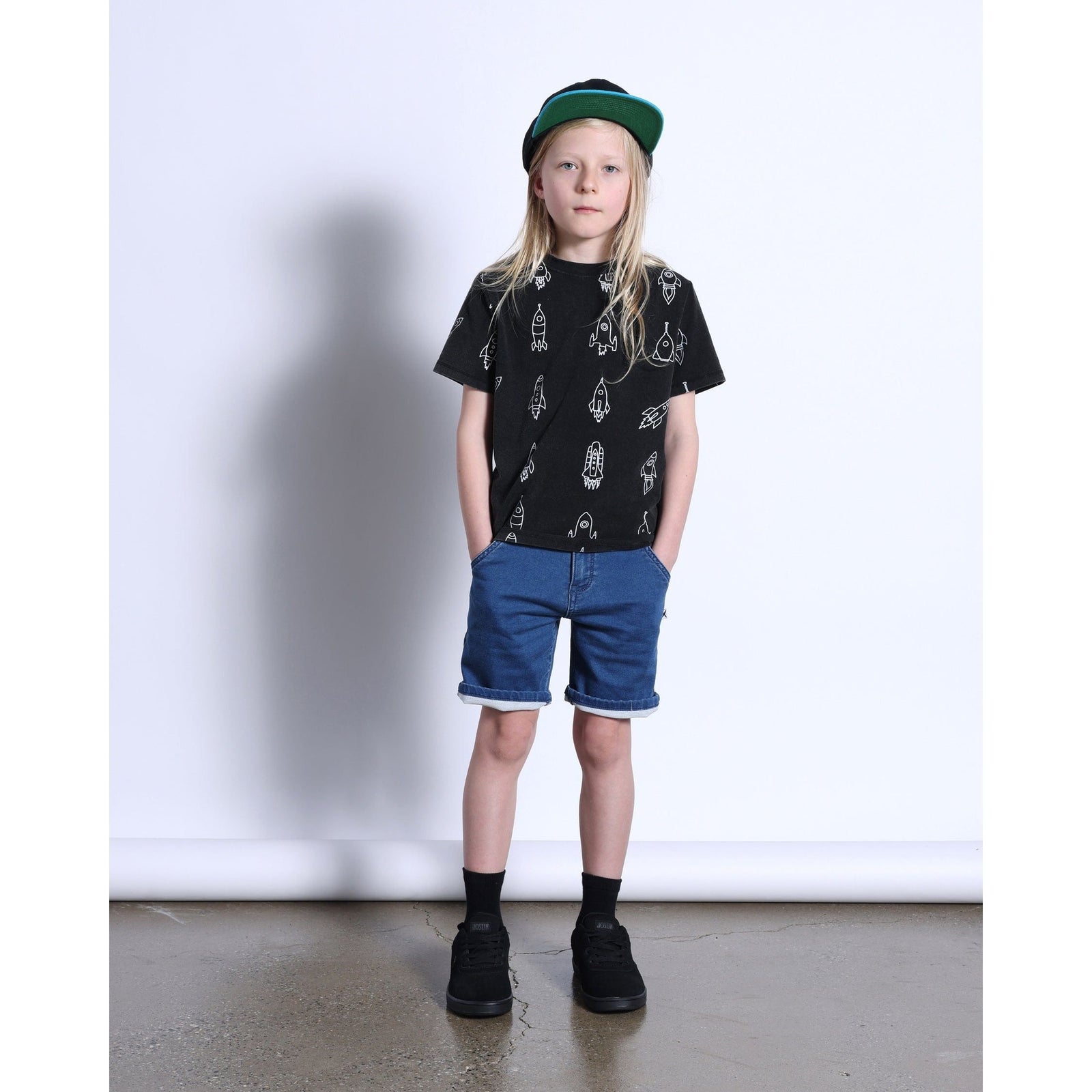 Rockets Tee- Black Wash