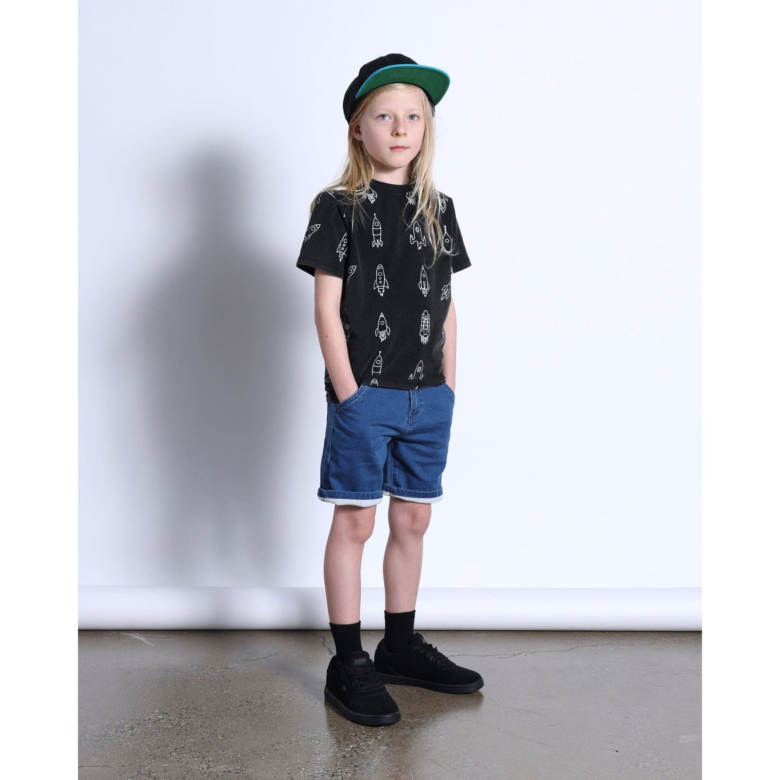 Rockets Tee- Black Wash