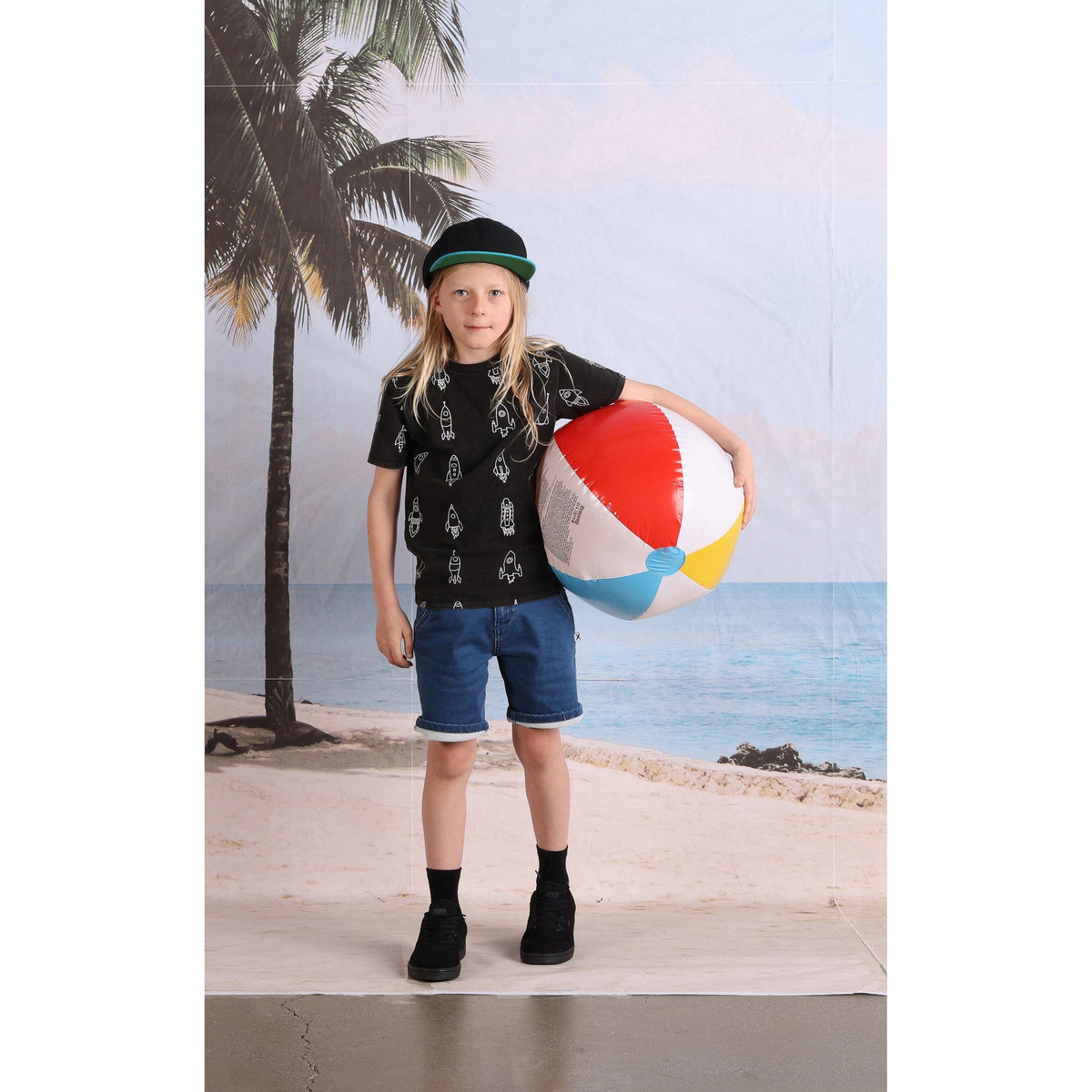 Rockets Tee- Black Wash