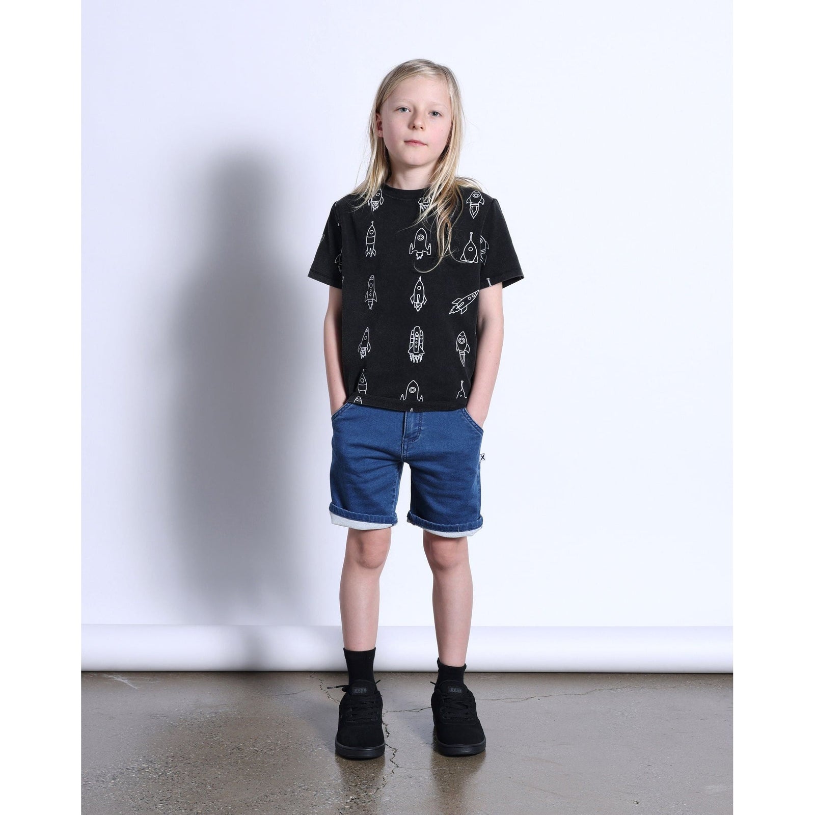 Rockets Tee- Black Wash