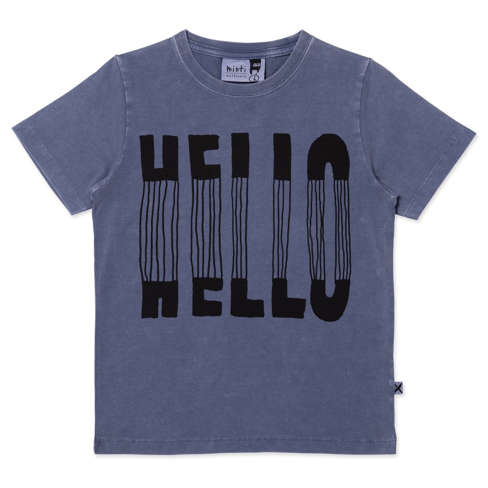 Slinky Hello Tee- Midnight Wash