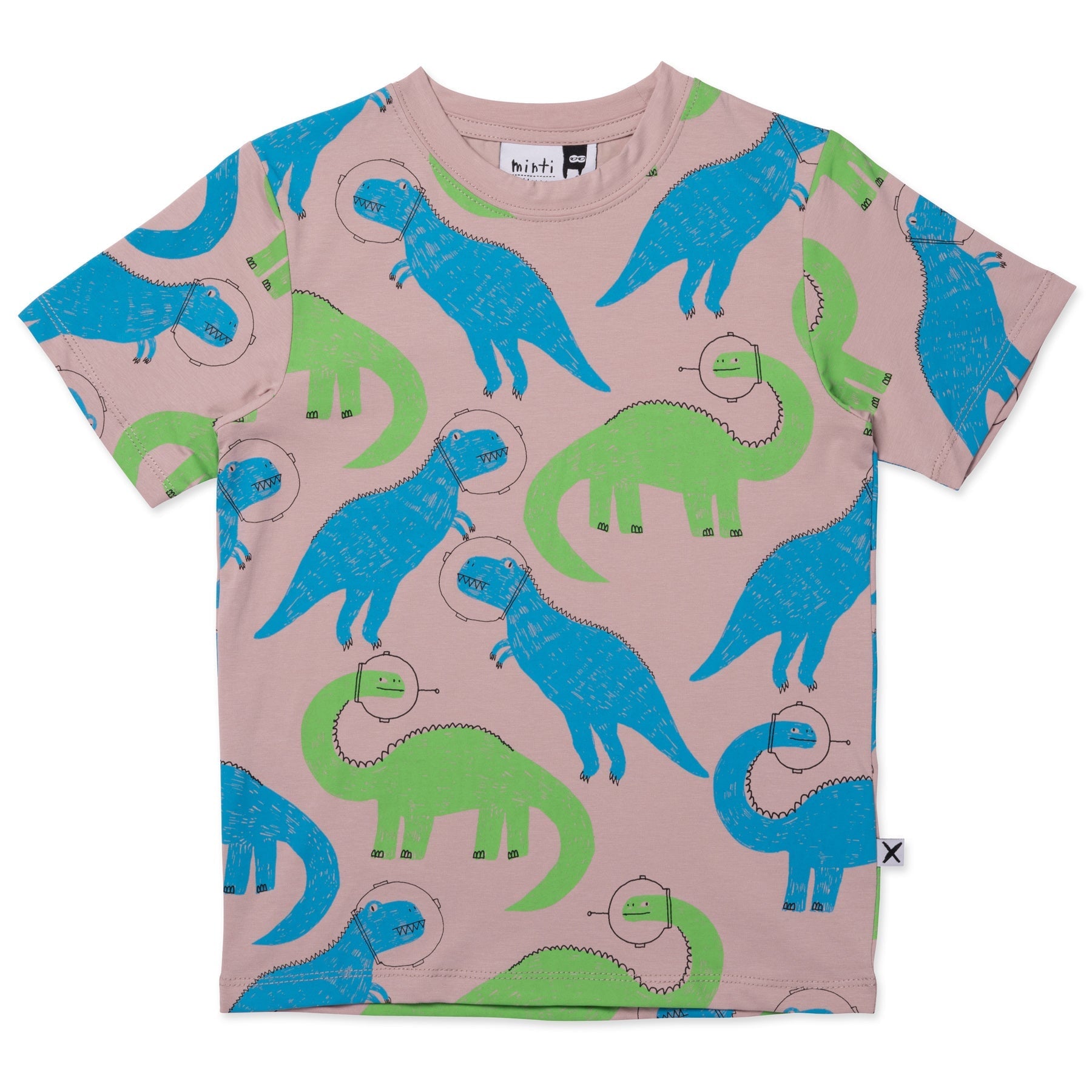 Space Dinos Tee- Clay