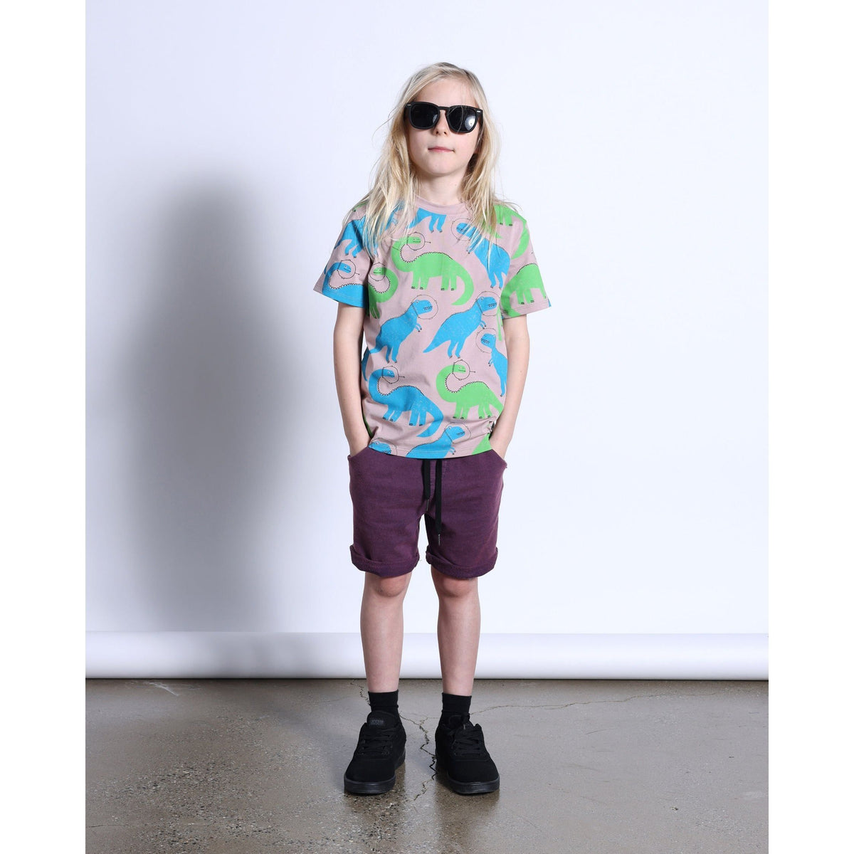 Space Dinos Tee- Clay