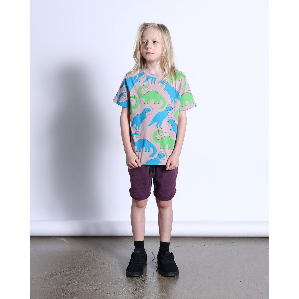 Space Dinos Tee- Clay