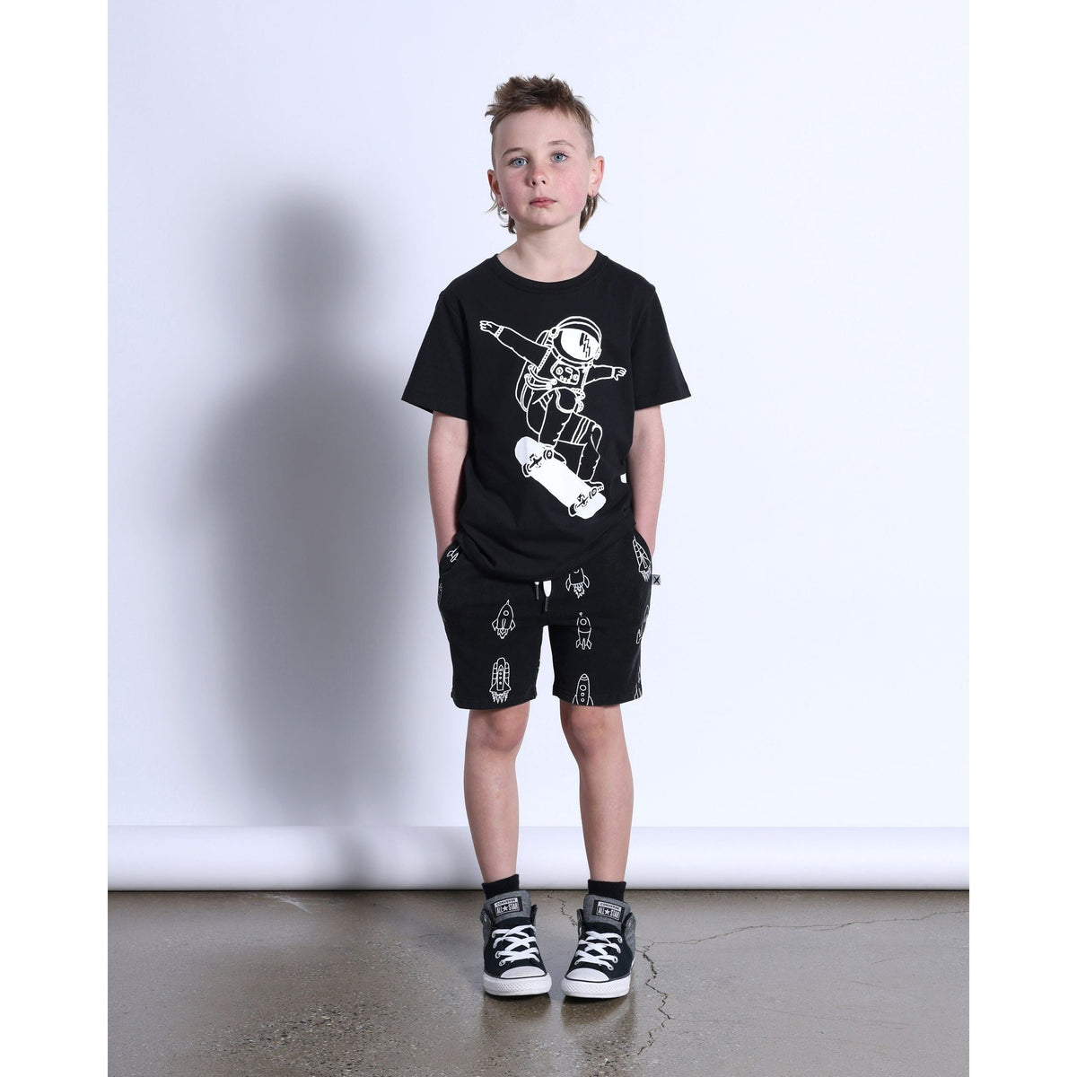 Space Skater Tee- Black