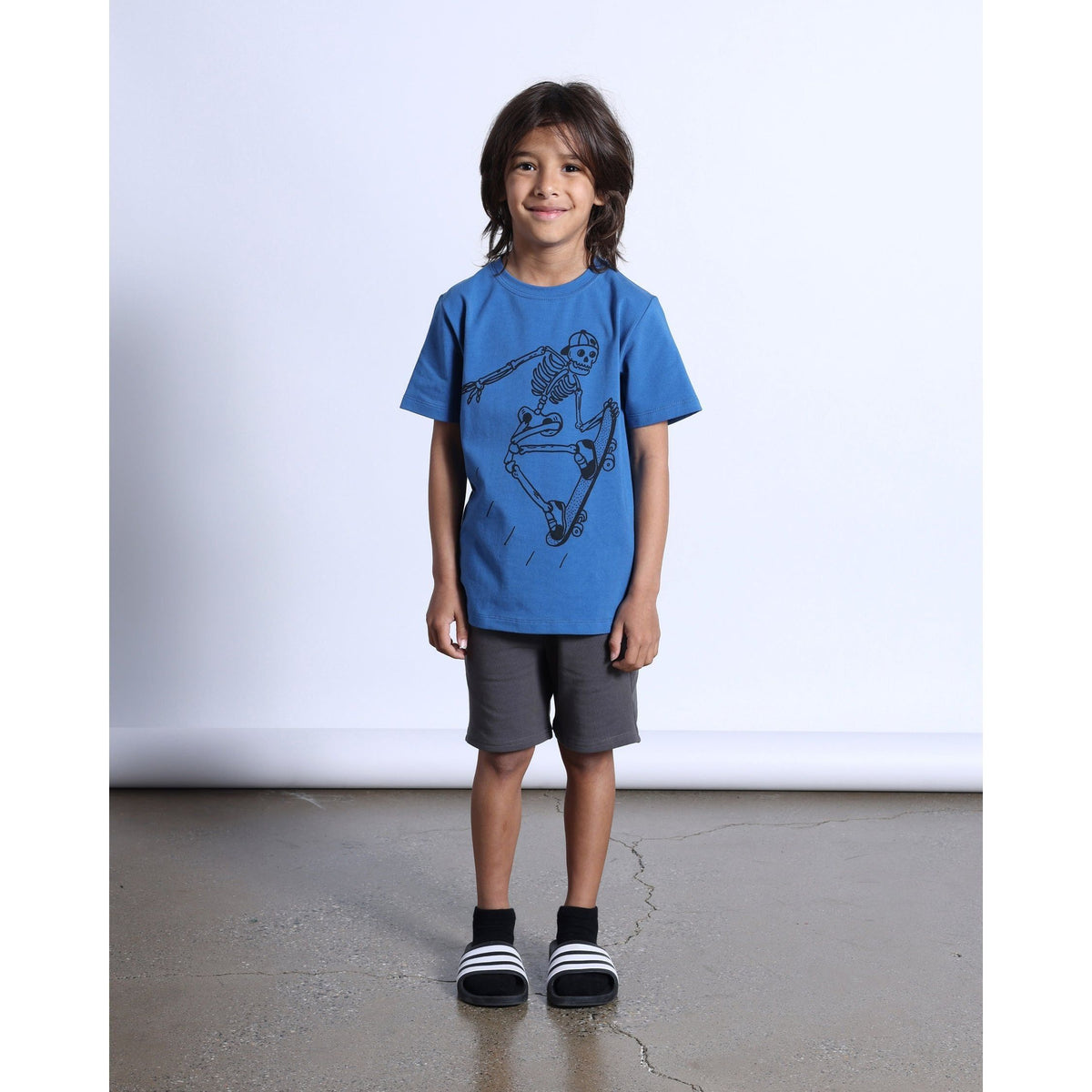 Speedy Skeleton Tee- Blue