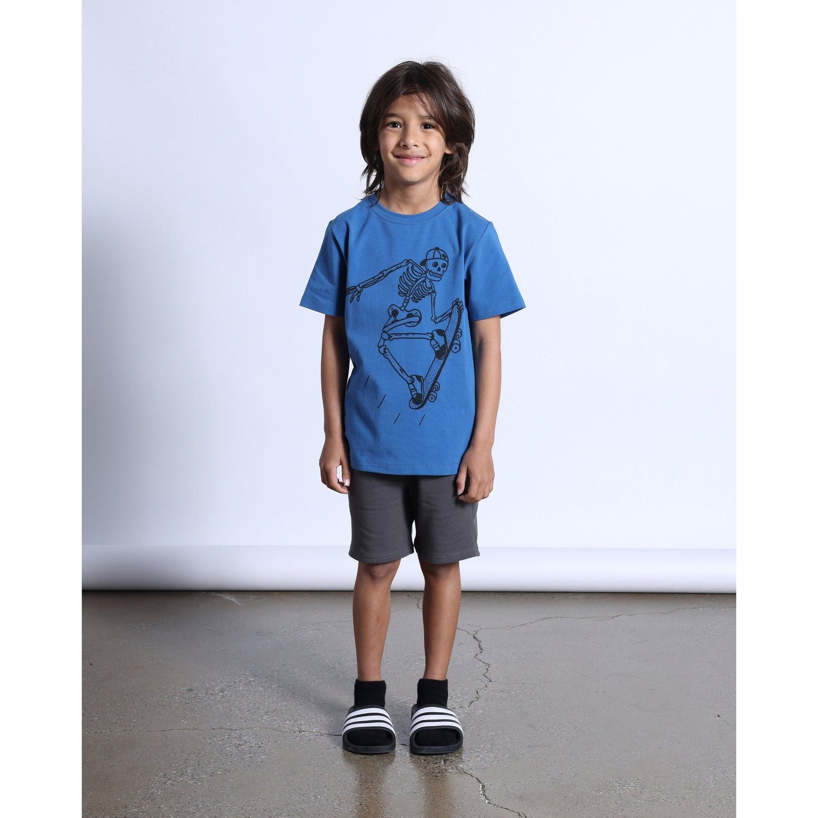 Speedy Skeleton Tee- Blue