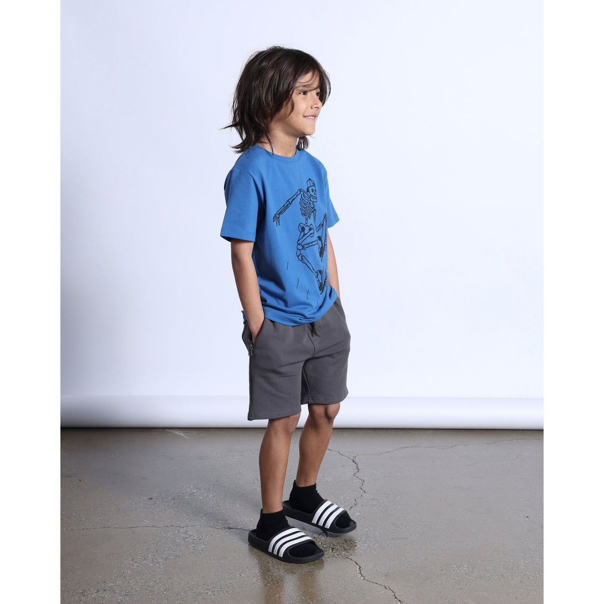 Speedy Skeleton Tee- Blue