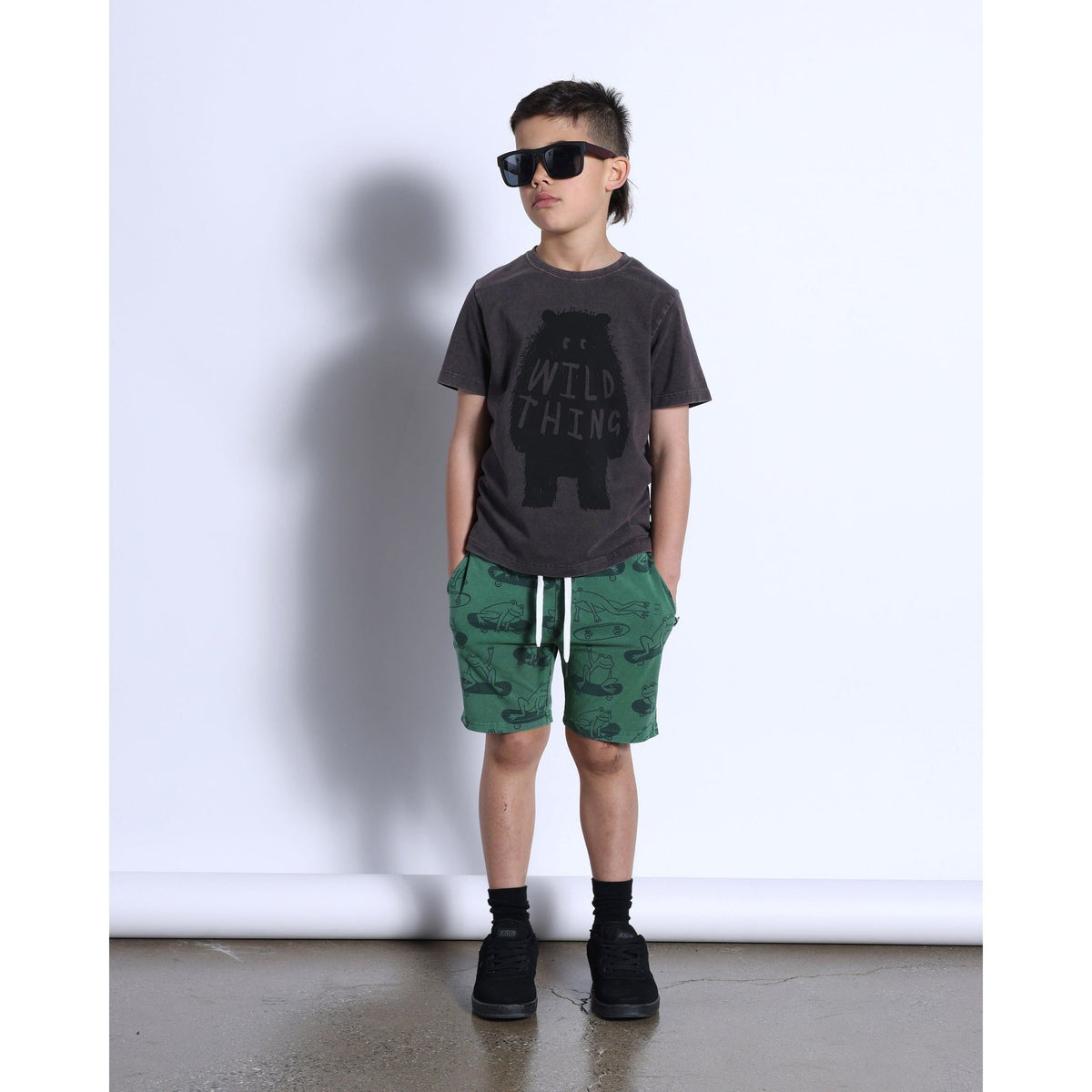 Wild Thing Tee- Black Wash