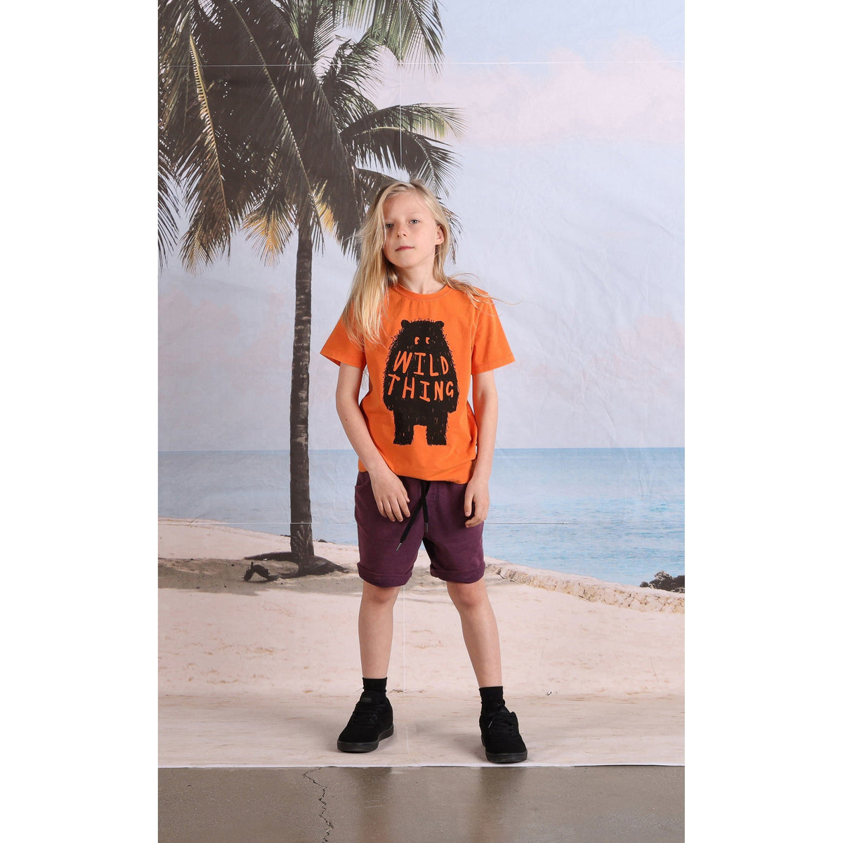 Wild Thing Tee- Orange Wash