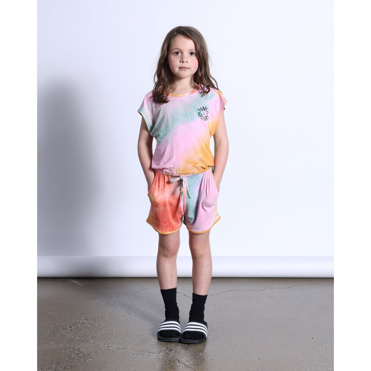 Gelato Tie Dye Playsuit- Multi