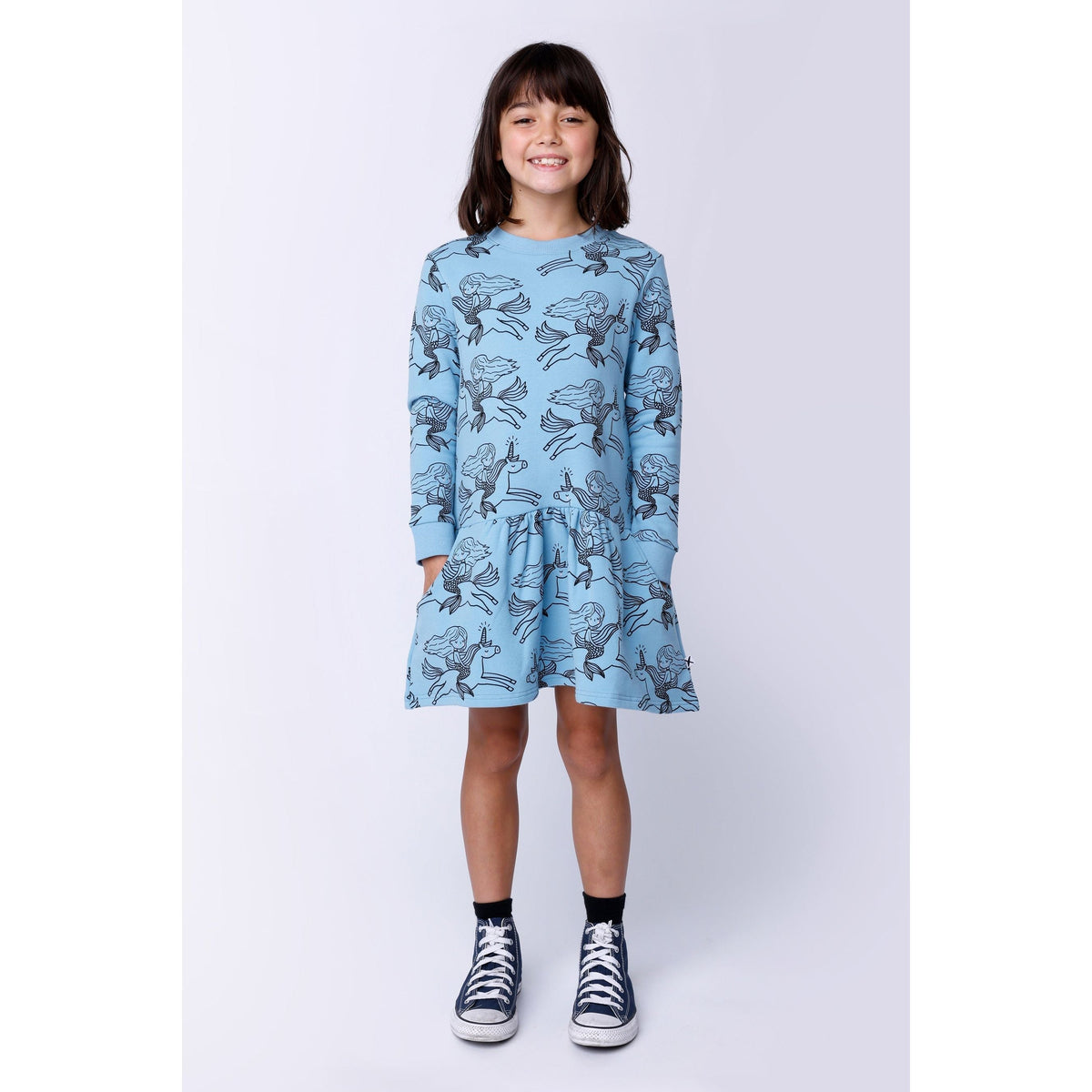 Mermaid And Unicorn Furry Dress