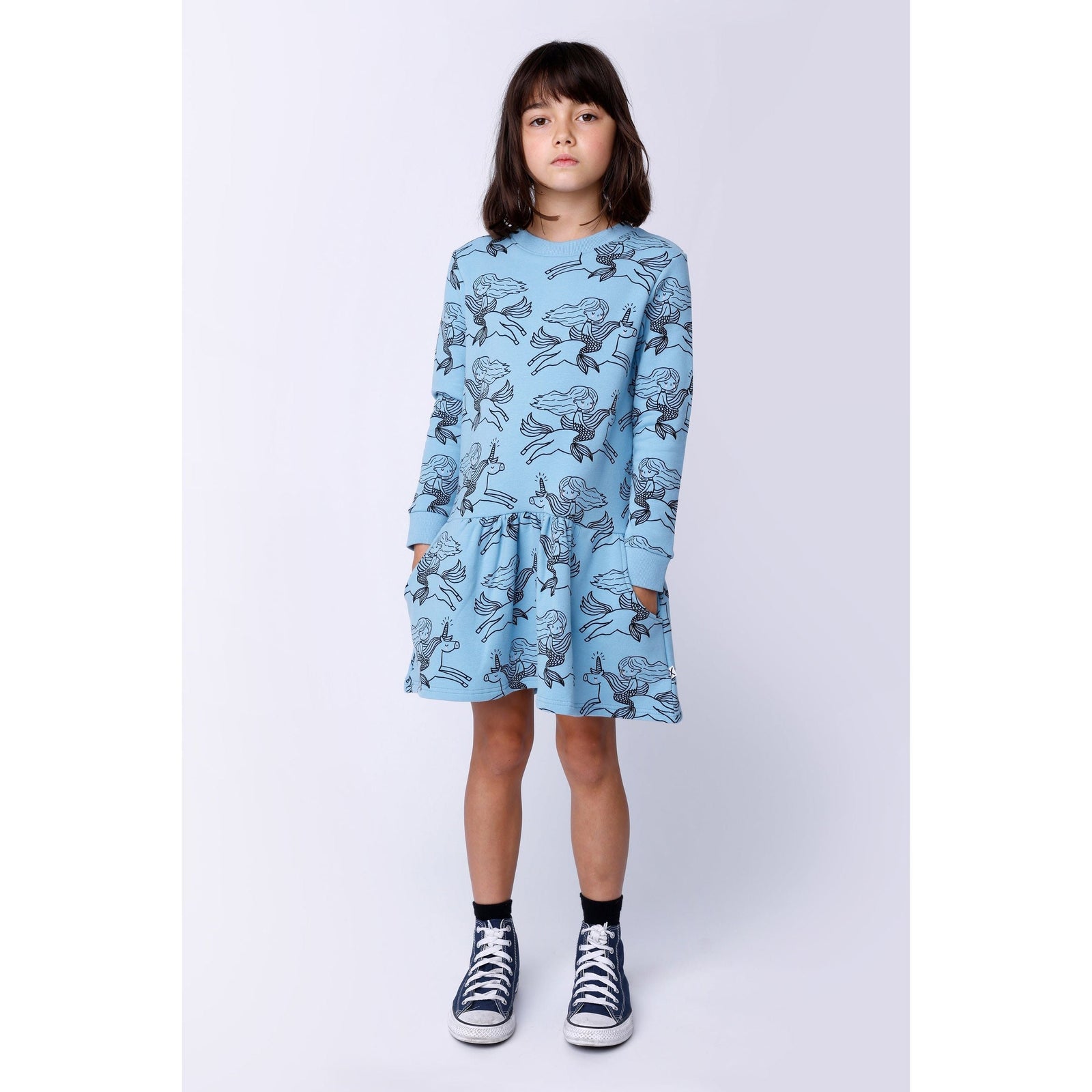 Mermaid And Unicorn Furry Dress