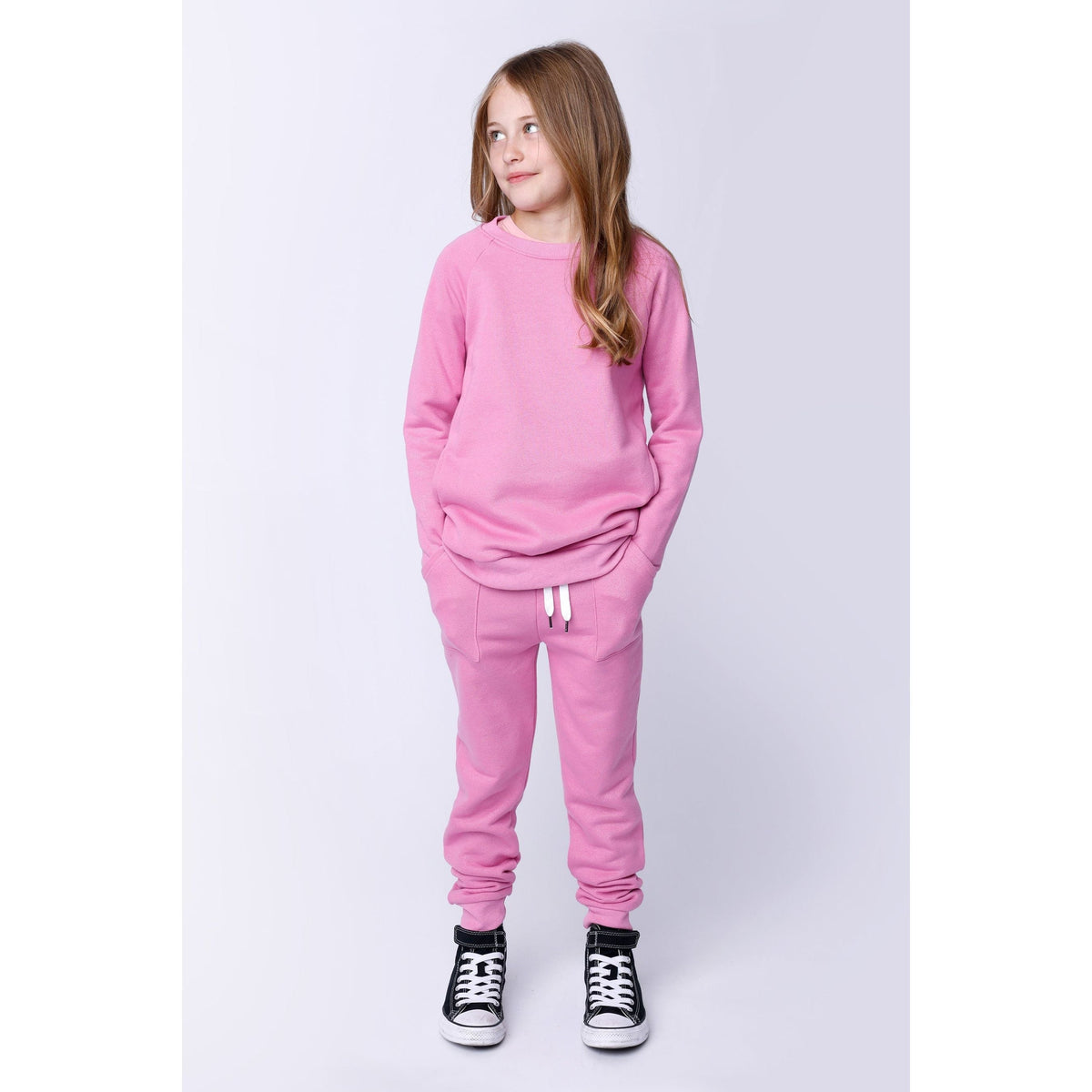 Box Pocket Sparkle Trackies - Fuchsia Sparkle