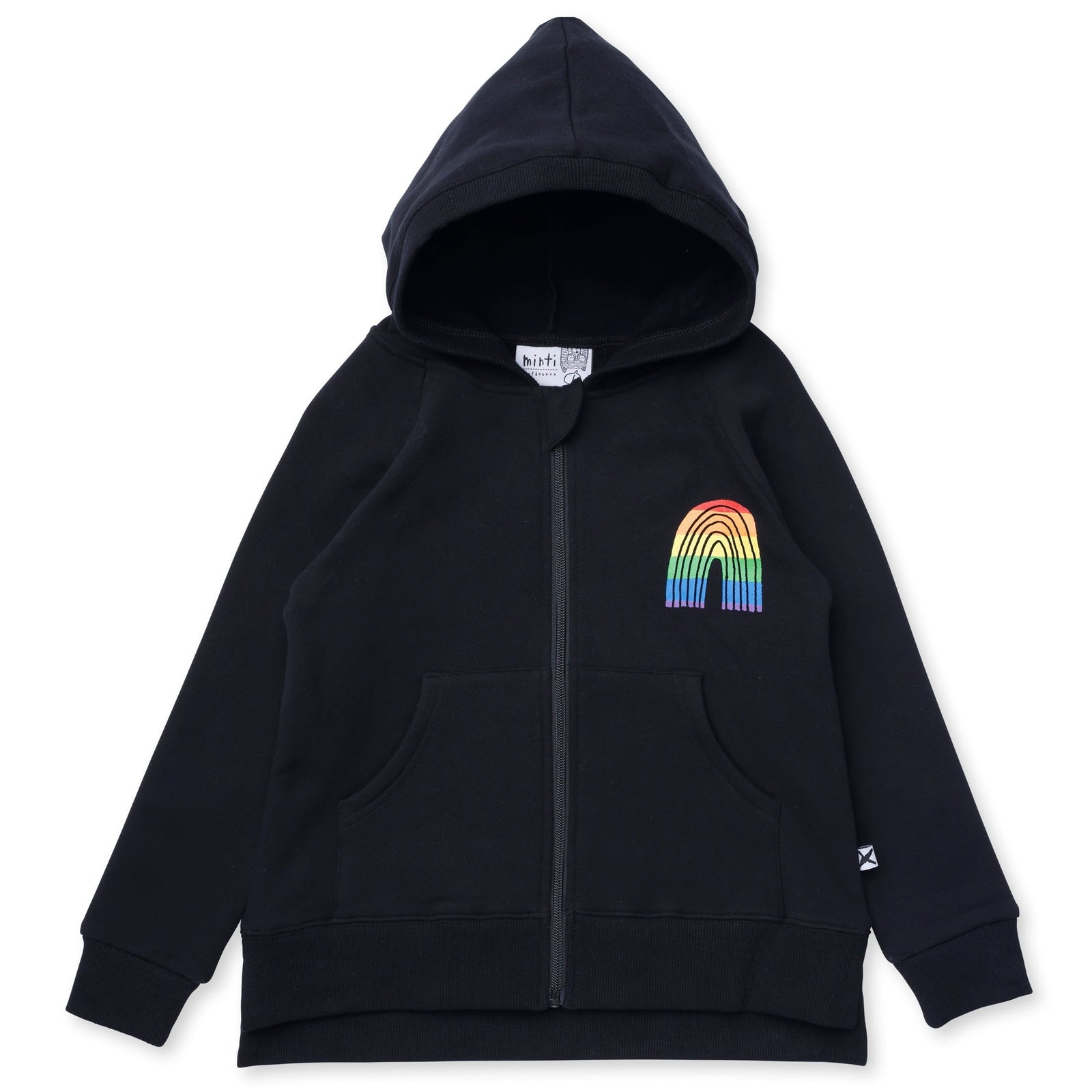 Stripey Rainbow Furry Zip Up