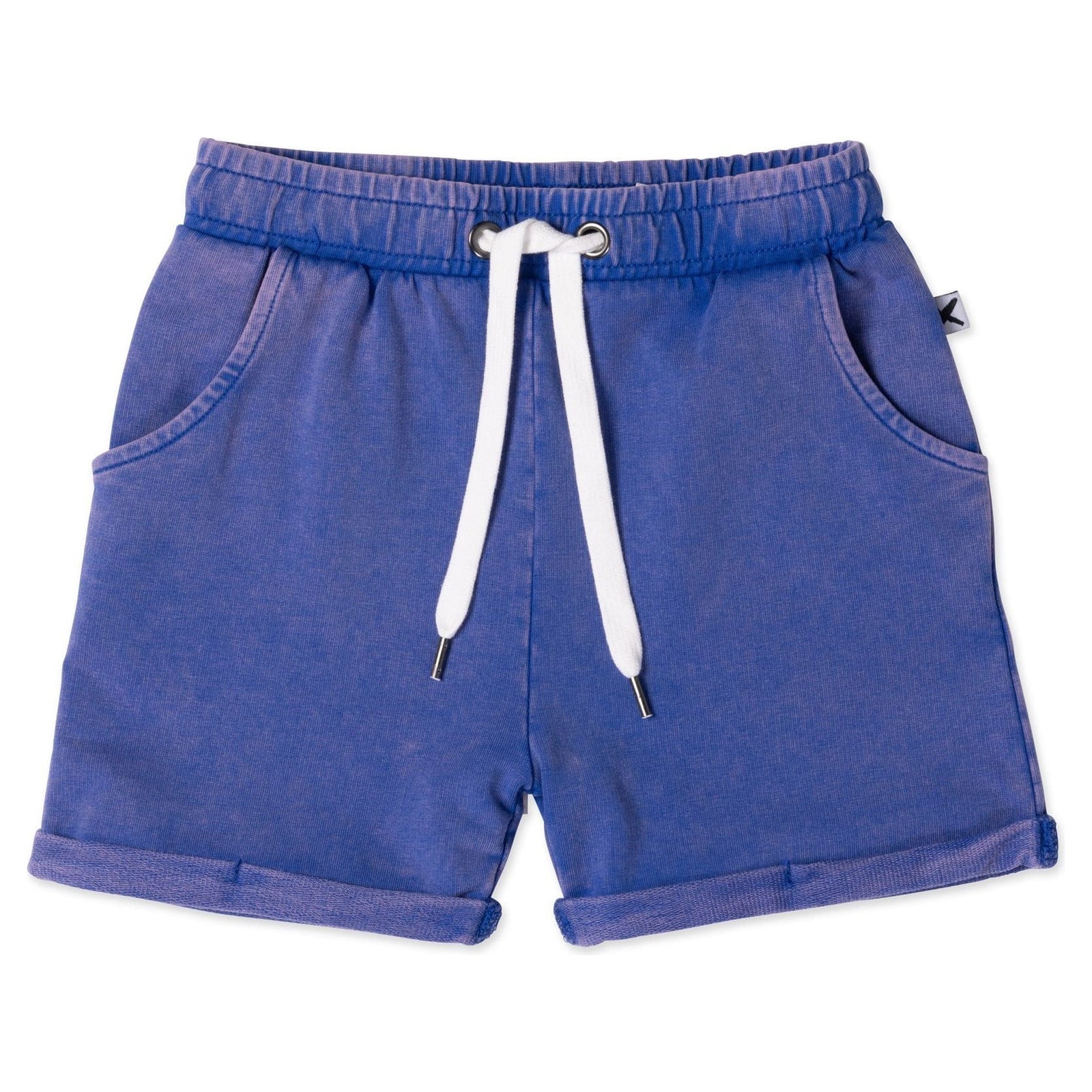 Blasted Track Short- Blue Wash