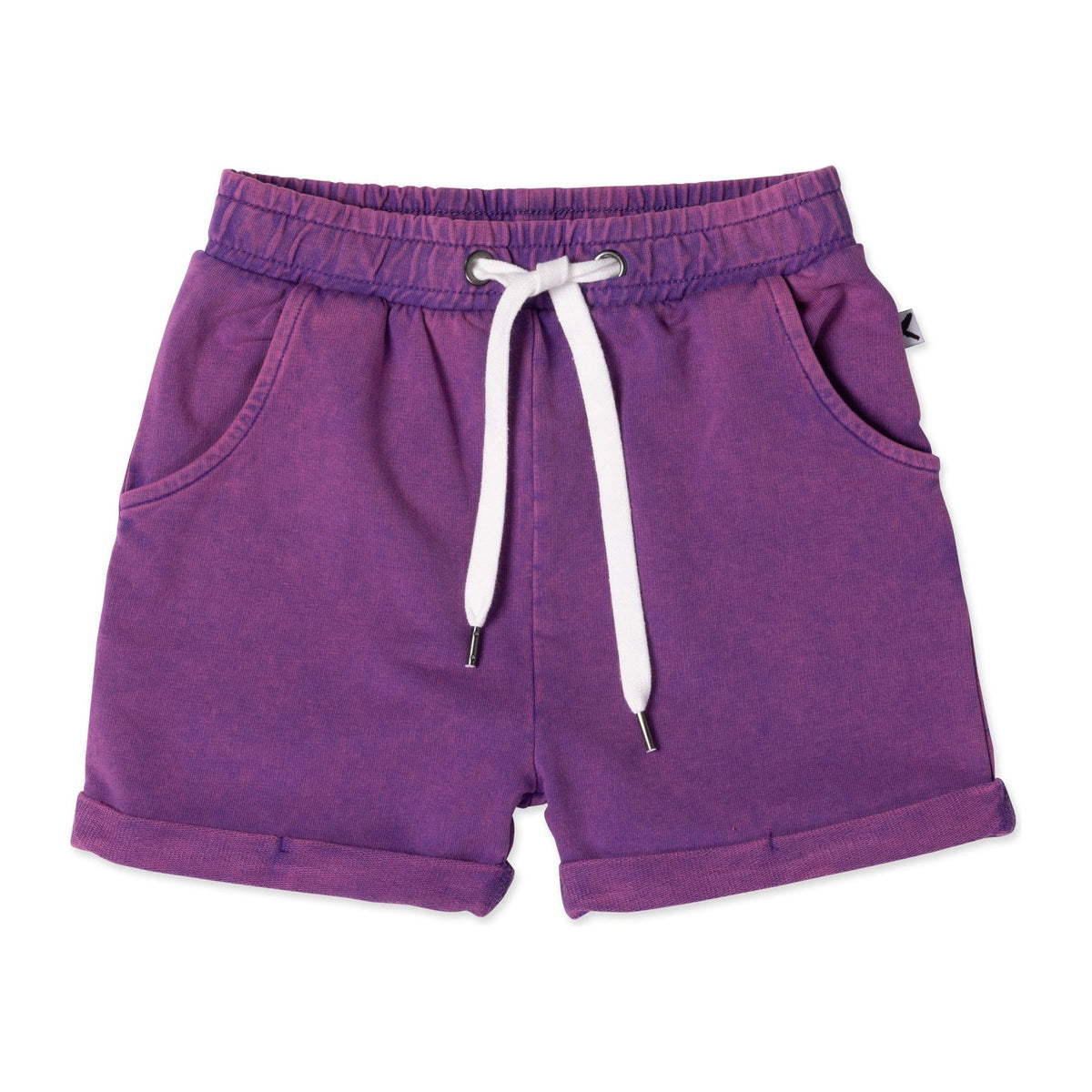 Blasted Track Short- Purple Wash
