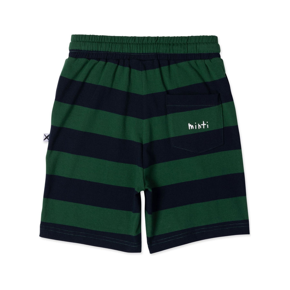 Duo Short- Green/Navy Stripe